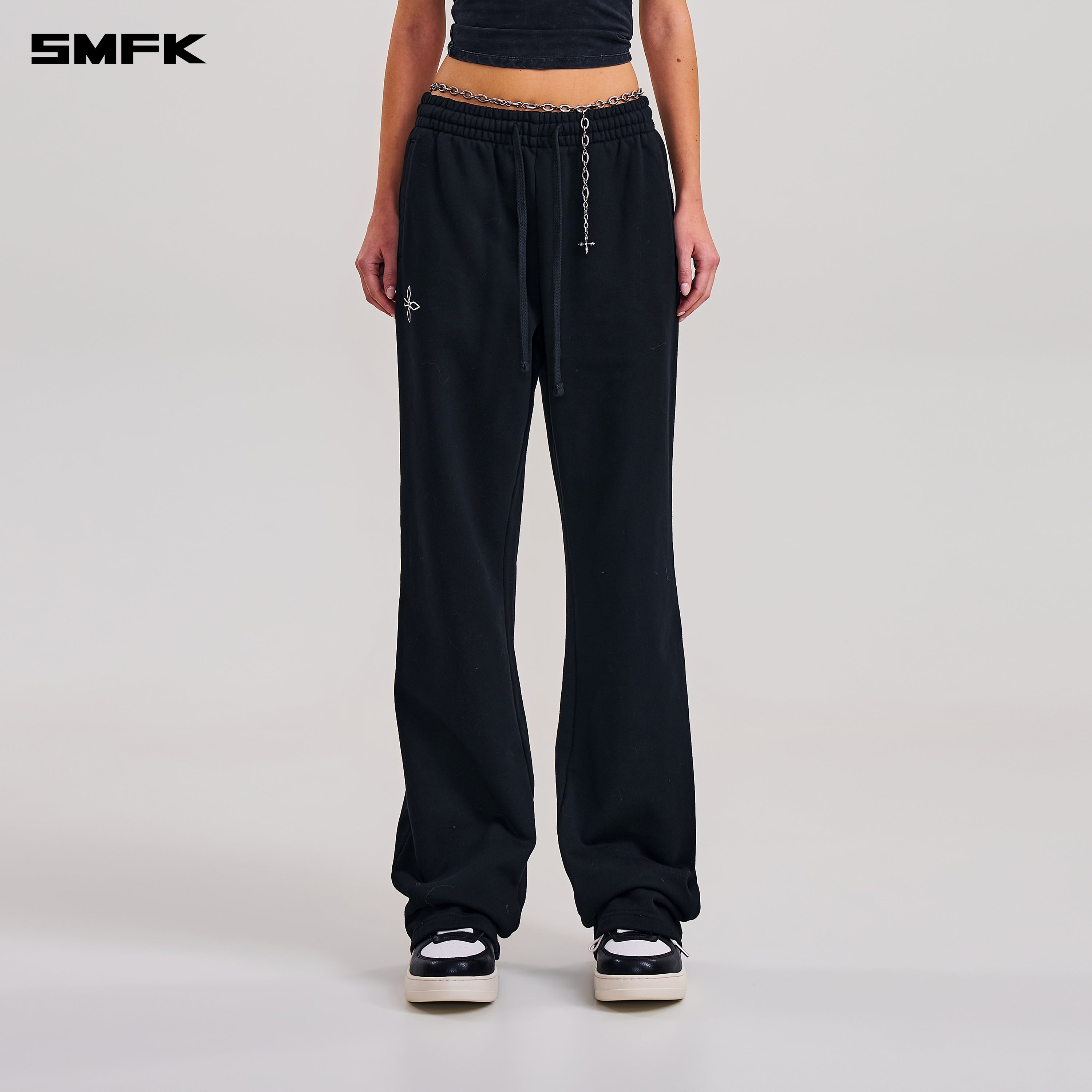 COMPASS MODE STRAIGHT SPORTS PANTS WILD BLACK