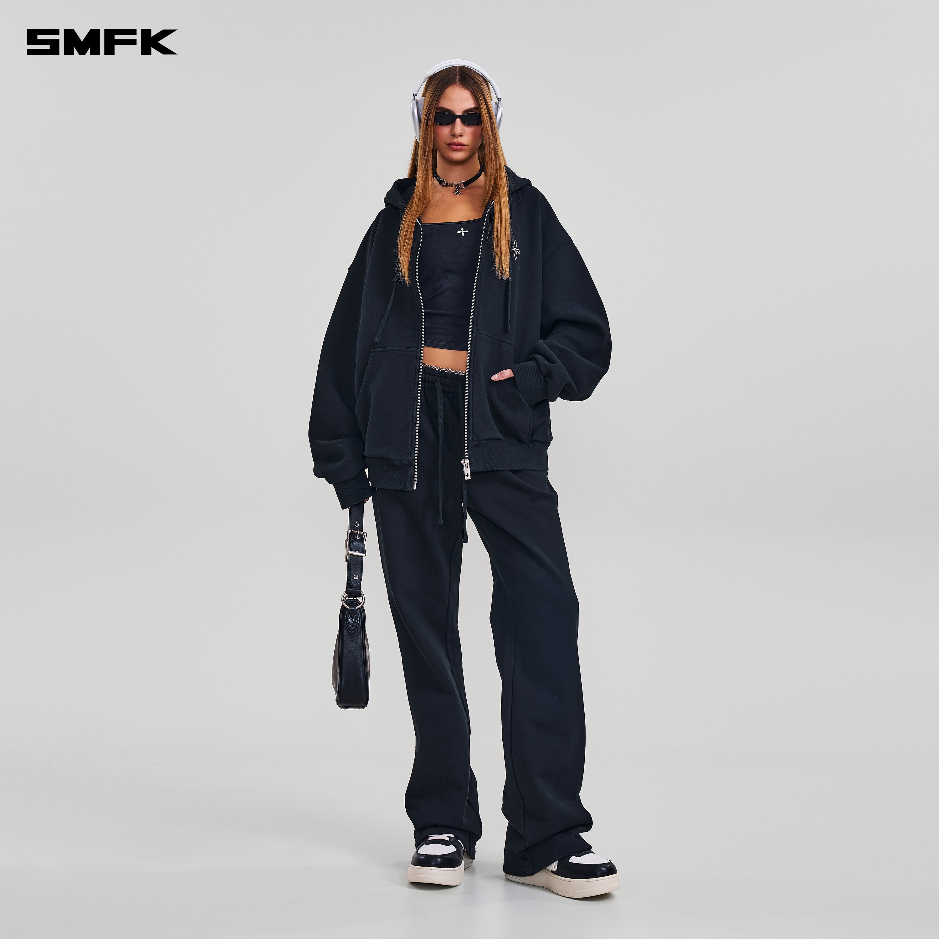 COMPASS MODE STRAIGHT SPORTS PANTS WILD BLACK