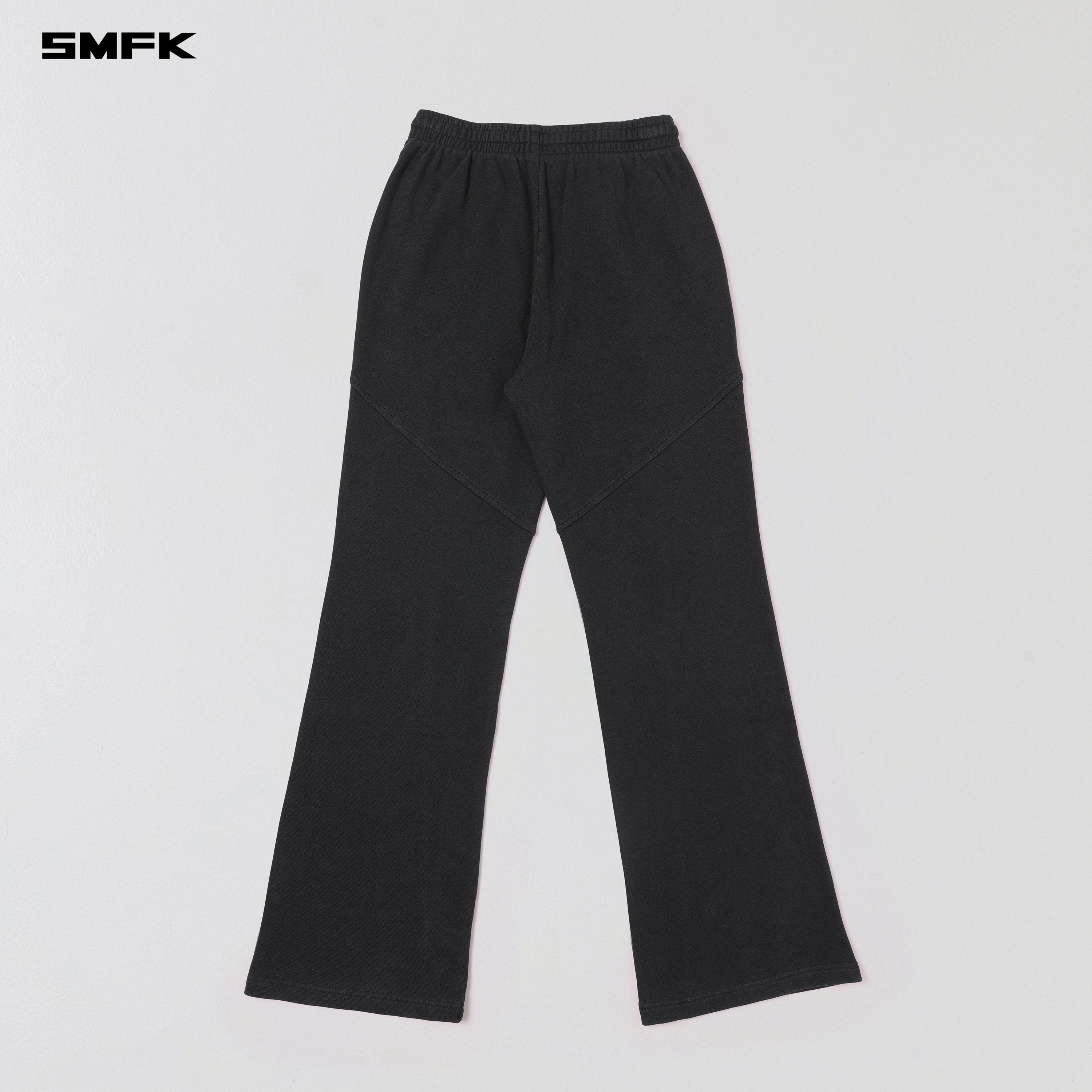 PERMANENT SLIM STRT PANTS/COTTON WOOL WILD BLACK