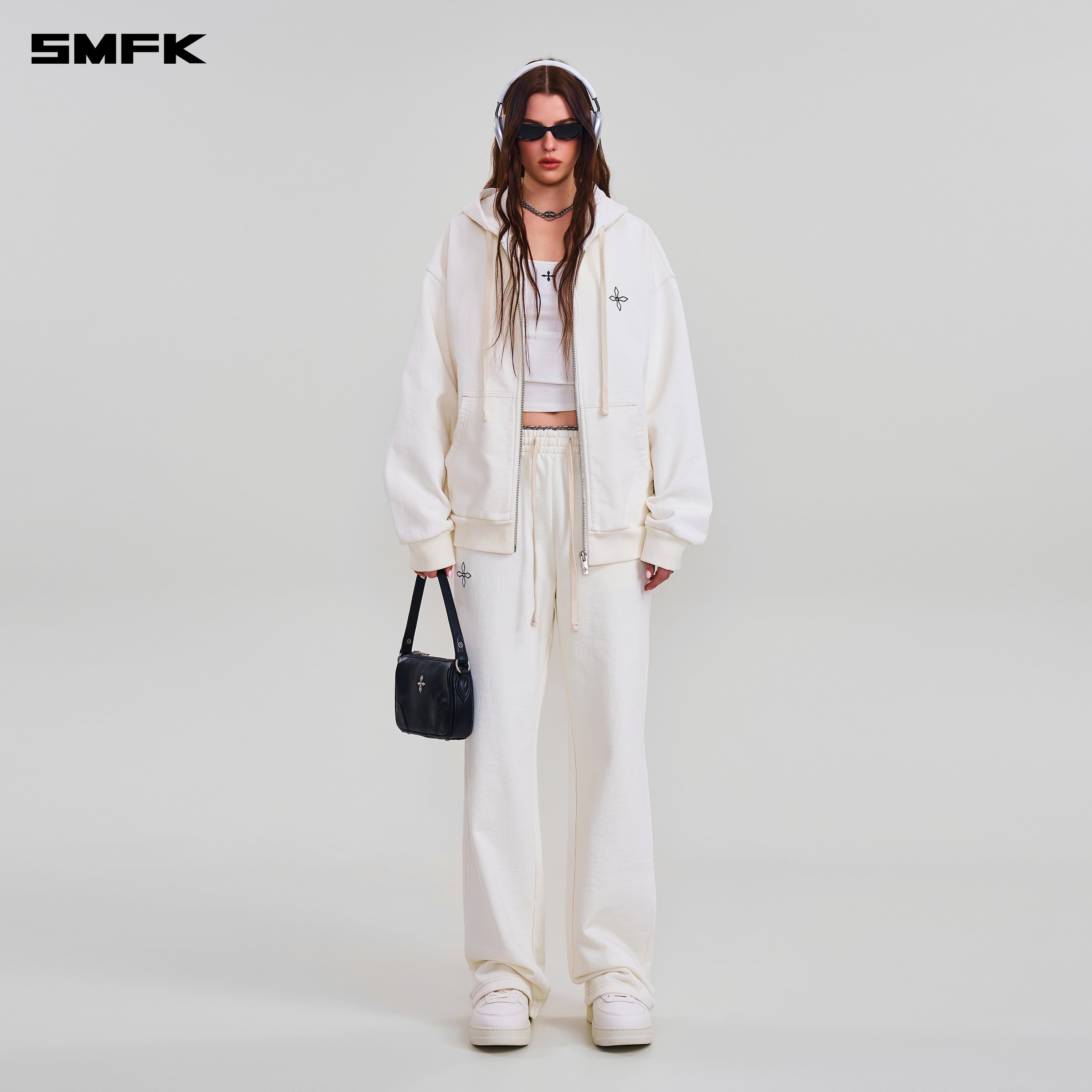 COMPASS MODE STRAIGHT SPORTS PANTS SNOW MOUNTAIN WHITE