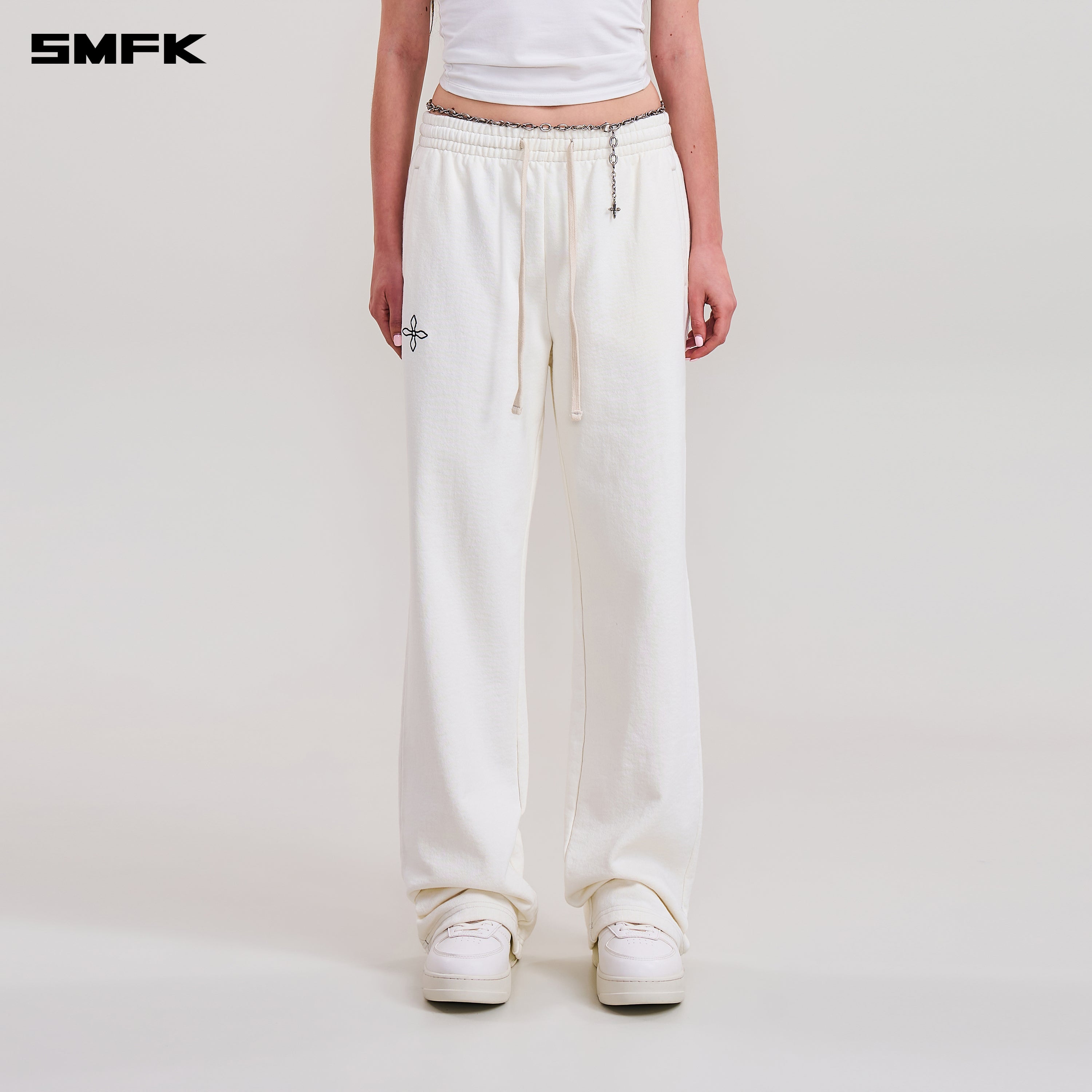 COMPASS MODE STRAIGHT SPORTS PANTS SNOW MOUNTAIN WHITE