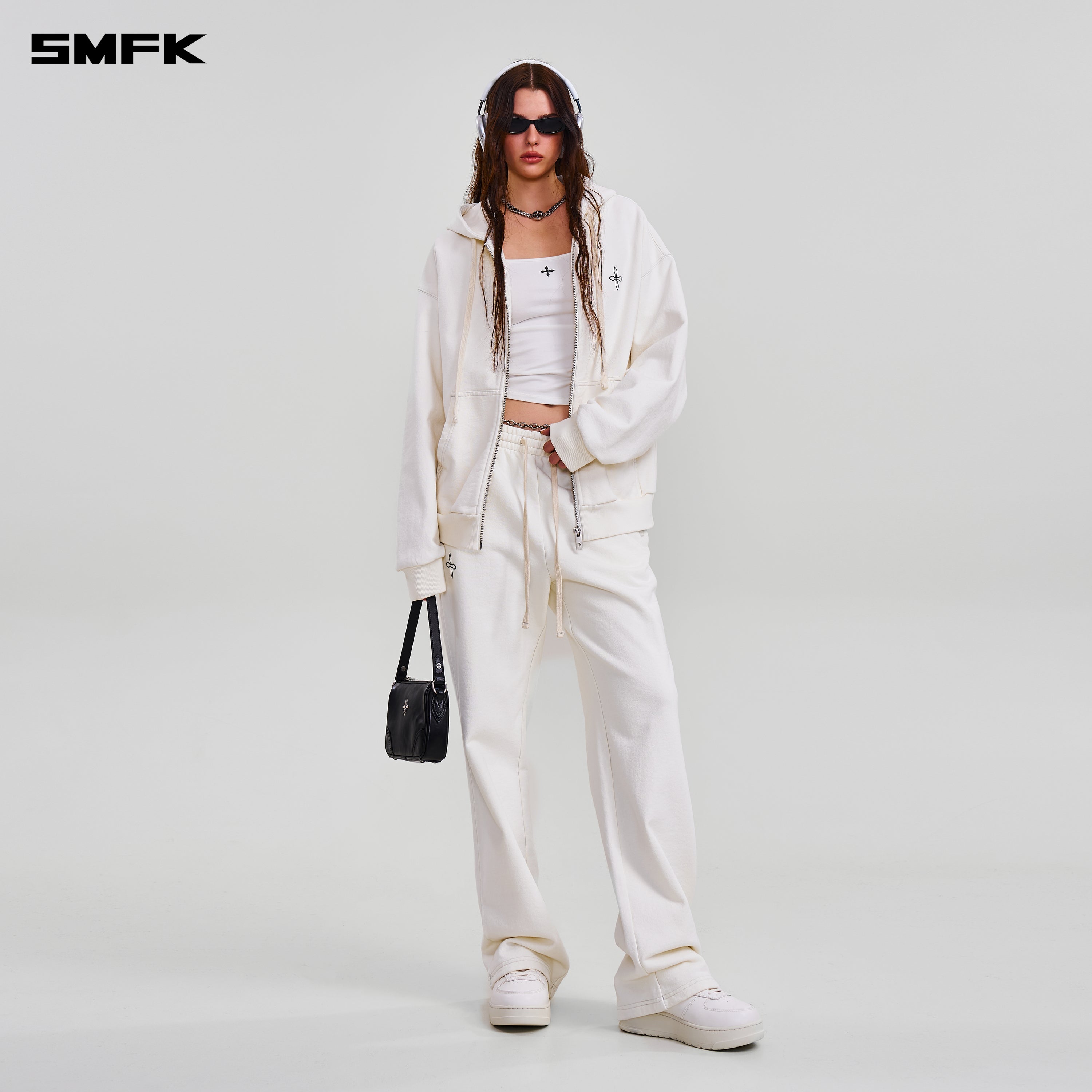 COMPASS MODE STRAIGHT SPORTS PANTS SNOW MOUNTAIN WHITE