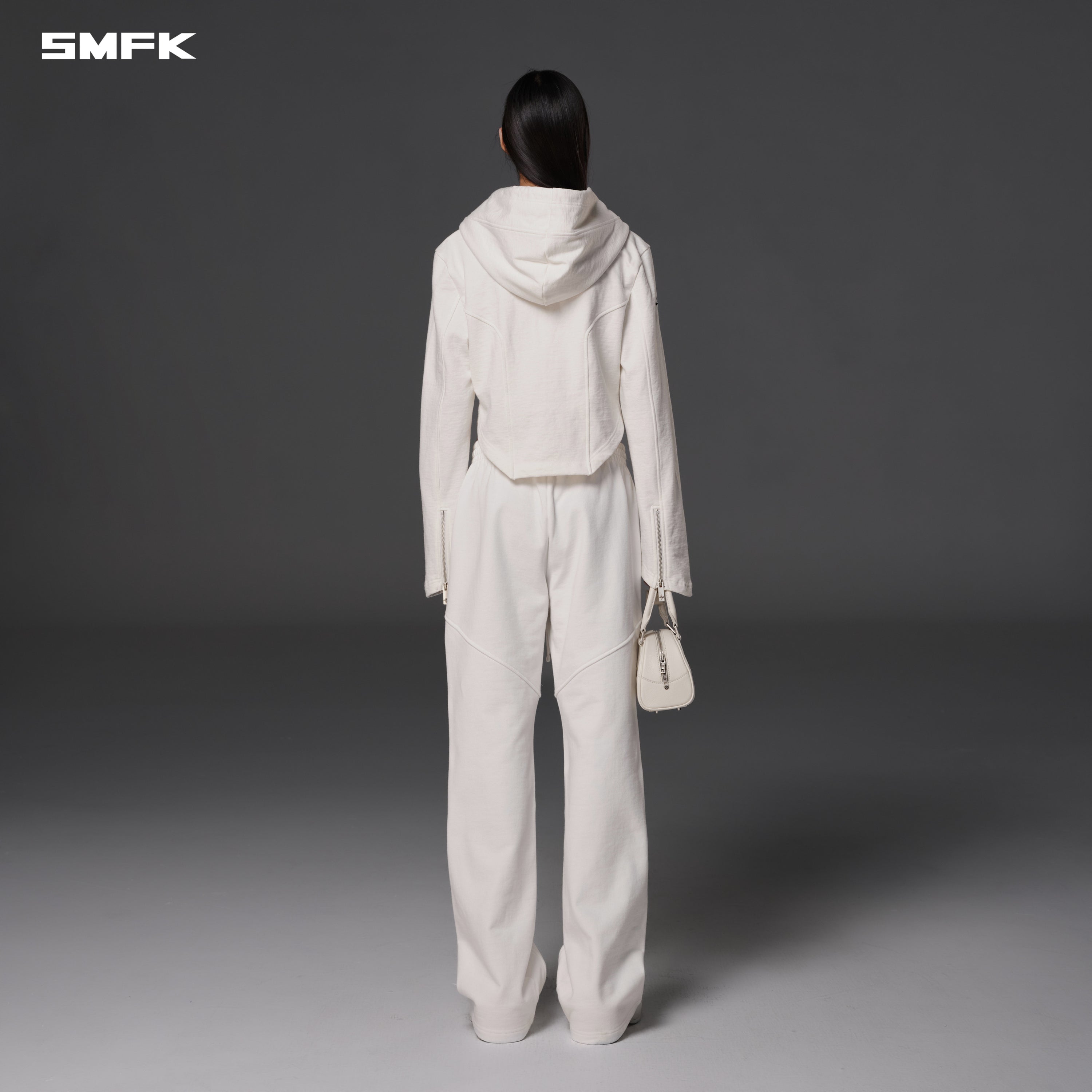 PERMANENT SLIM STRT PANTS/COTTON WOOL CLOUD WHITE