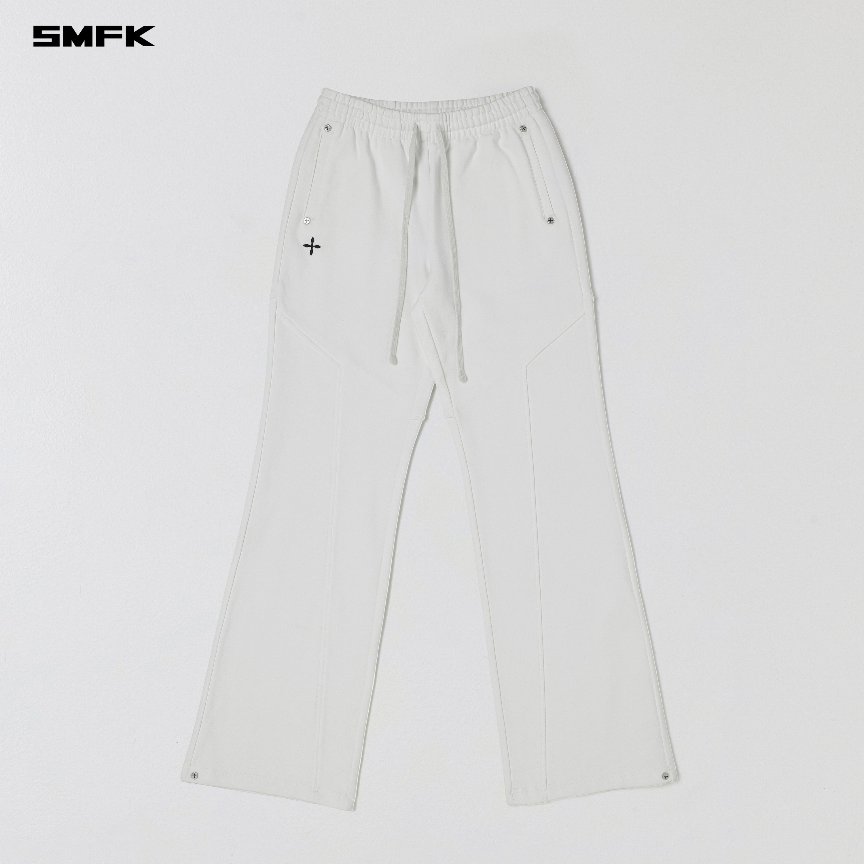 PERMANENT SLIM STRT PANTS/COTTON WOOL CLOUD WHITE