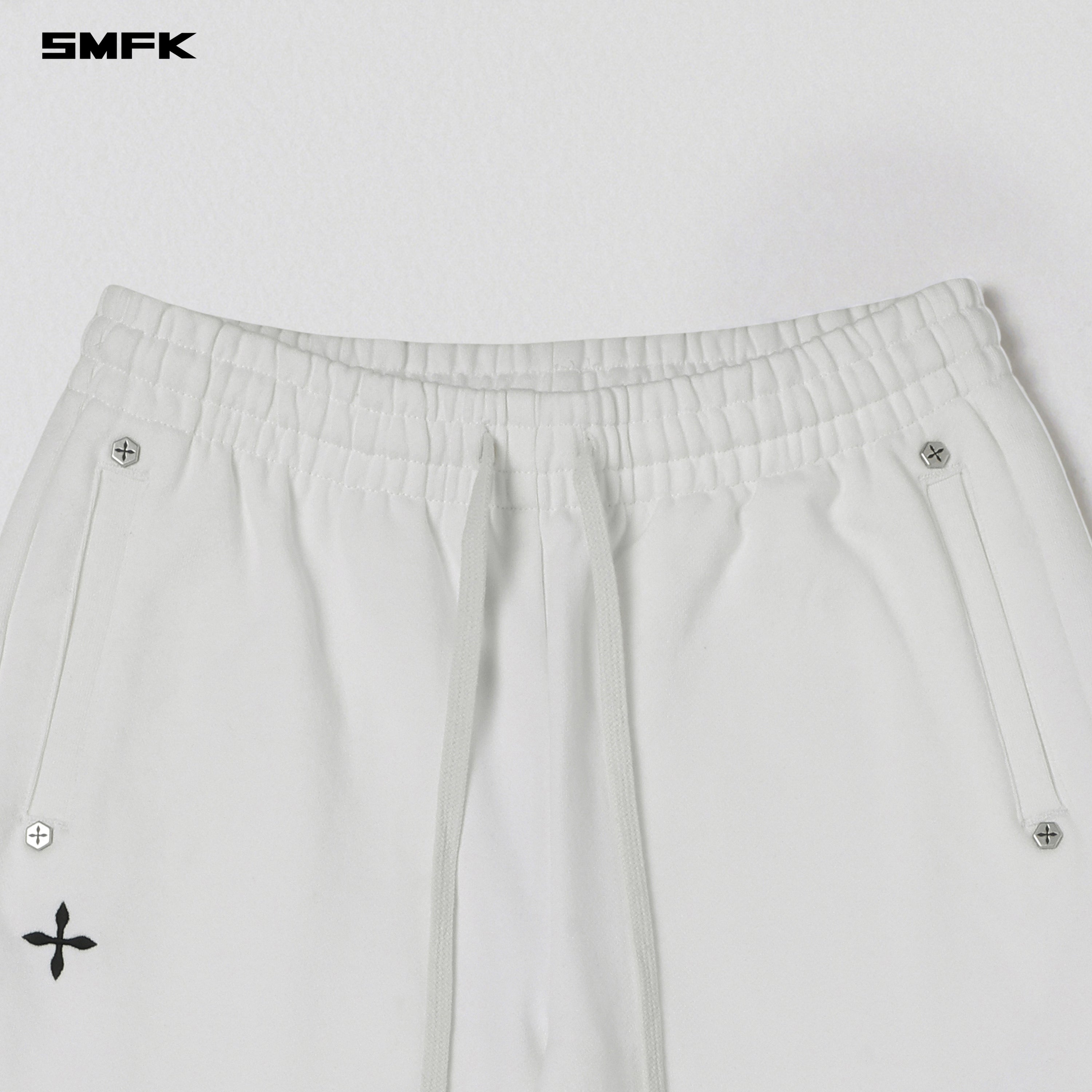 PERMANENT SLIM STRT PANTS/COTTON WOOL CLOUD WHITE