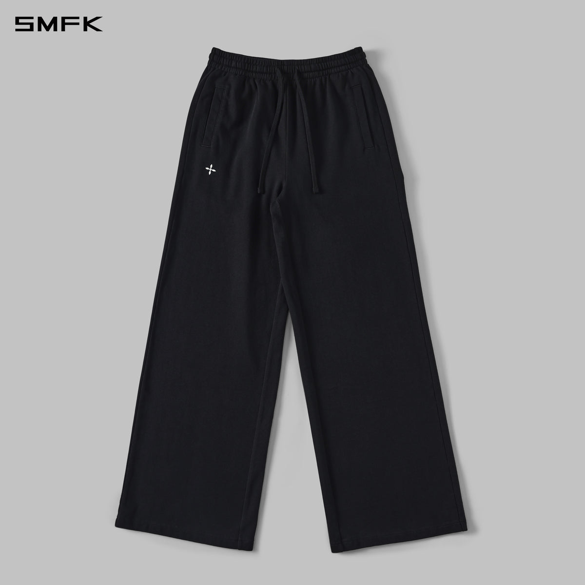 PERMANENT LOOSE STRT PANTS/COTTON/W WILD BLACK