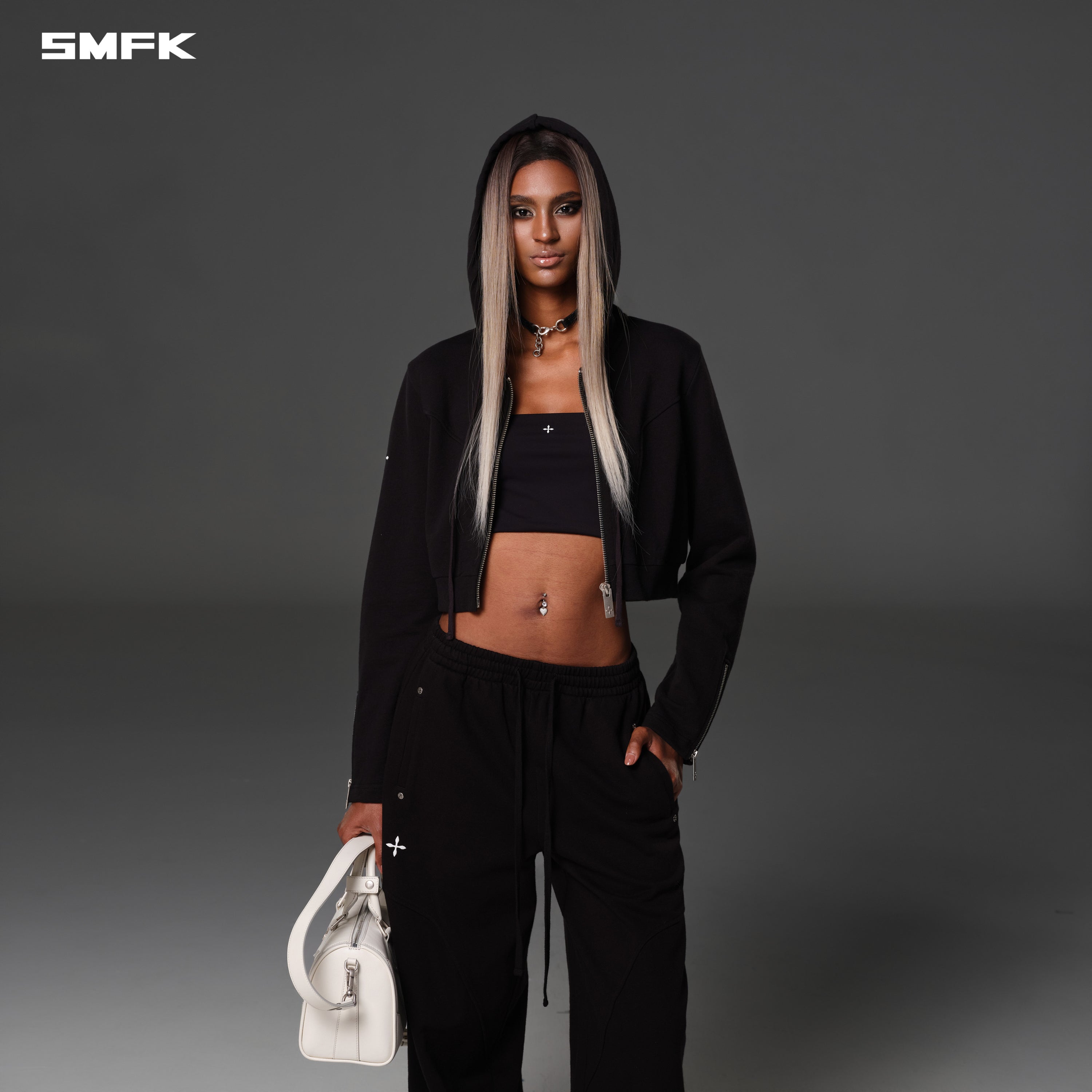 PERMANENT TOWER PANTS/COTTON WOOL WILD BLACK
