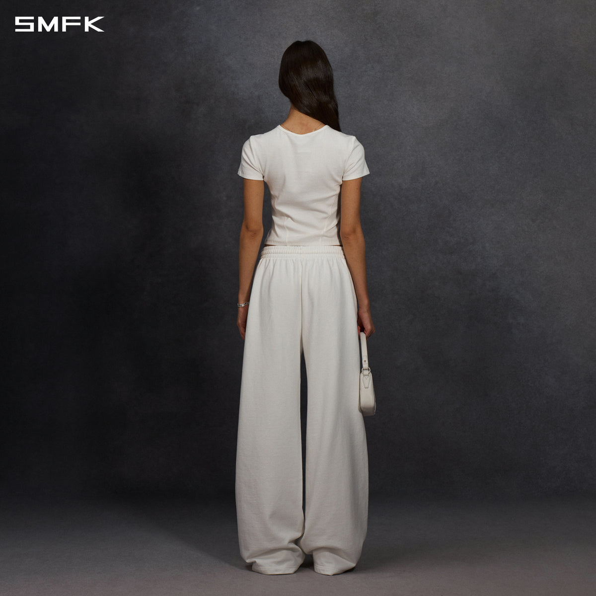 PERMANENT LOOSE STRT PANTS/COTTON/W CLOUD WHITE