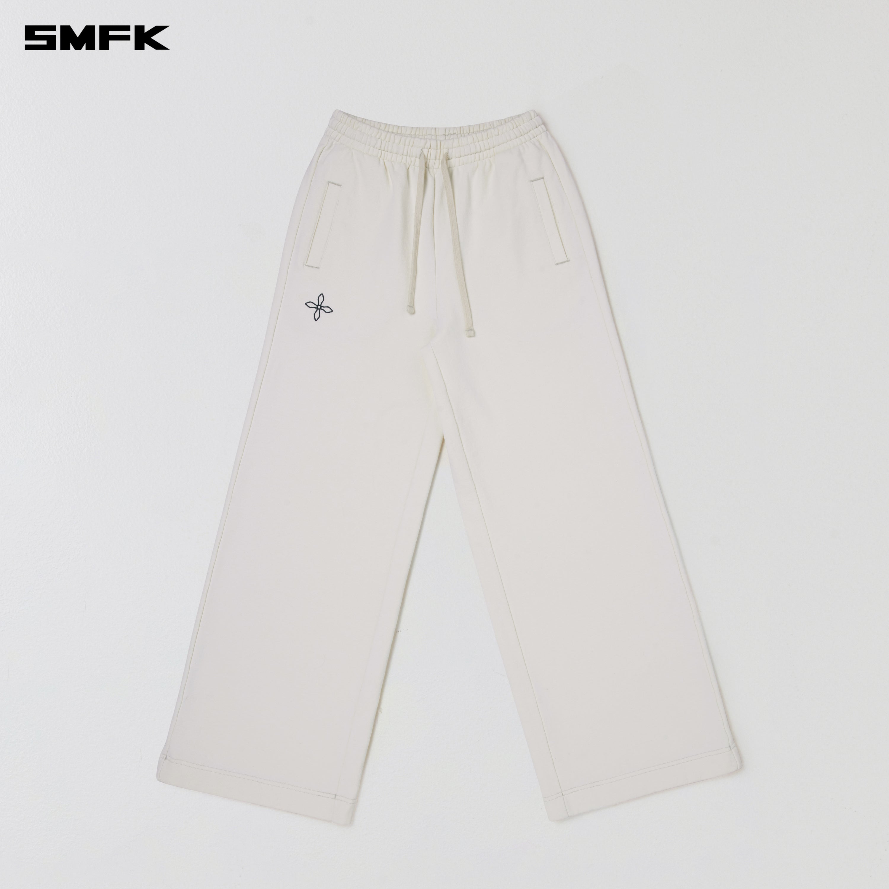 COMPASS MODE TOWER LOOSE SPORTS PANTS SNOW MOUNTAIN WHITE