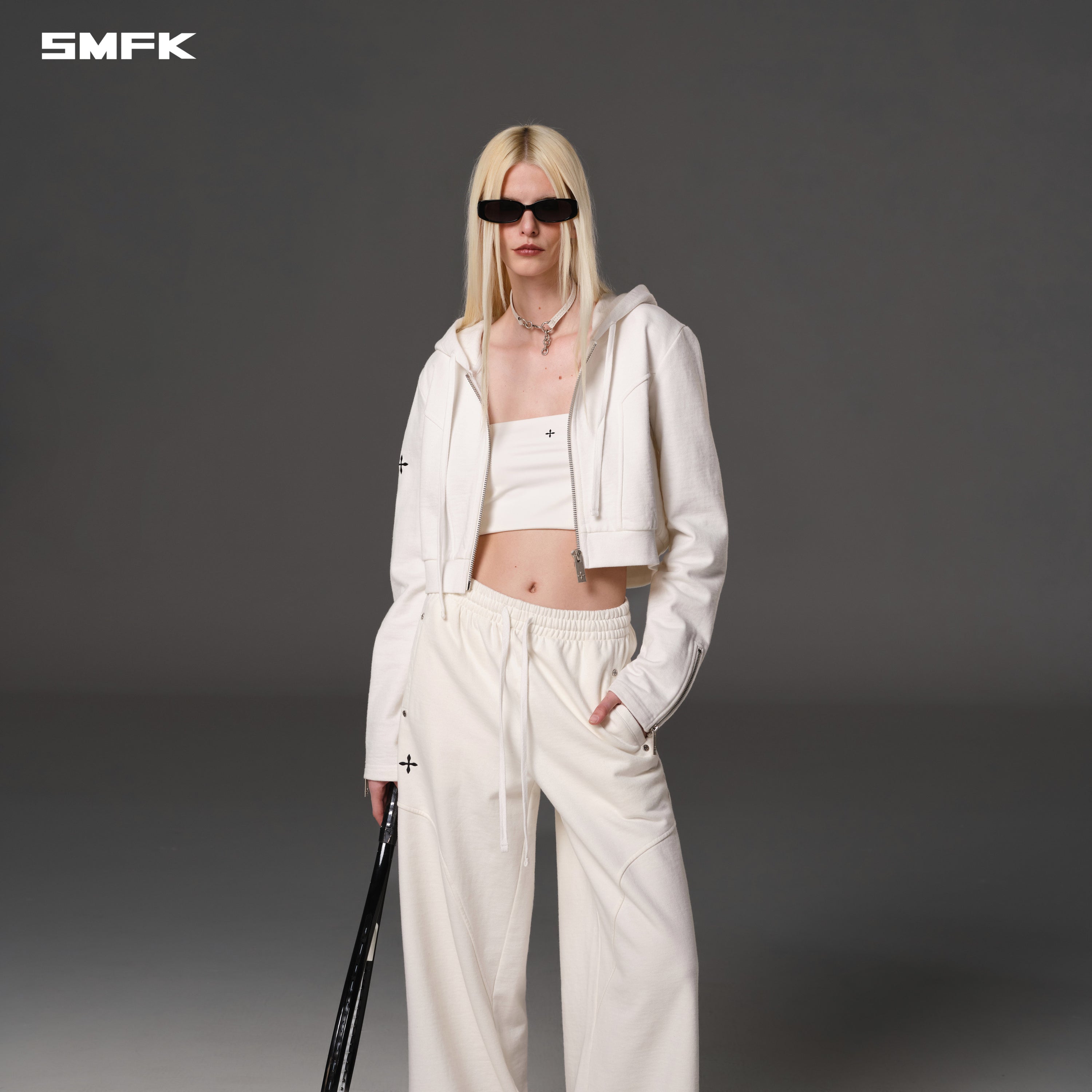 PERMANENT TOWER PANTS/COTTON WOOL CLOUD WHITE