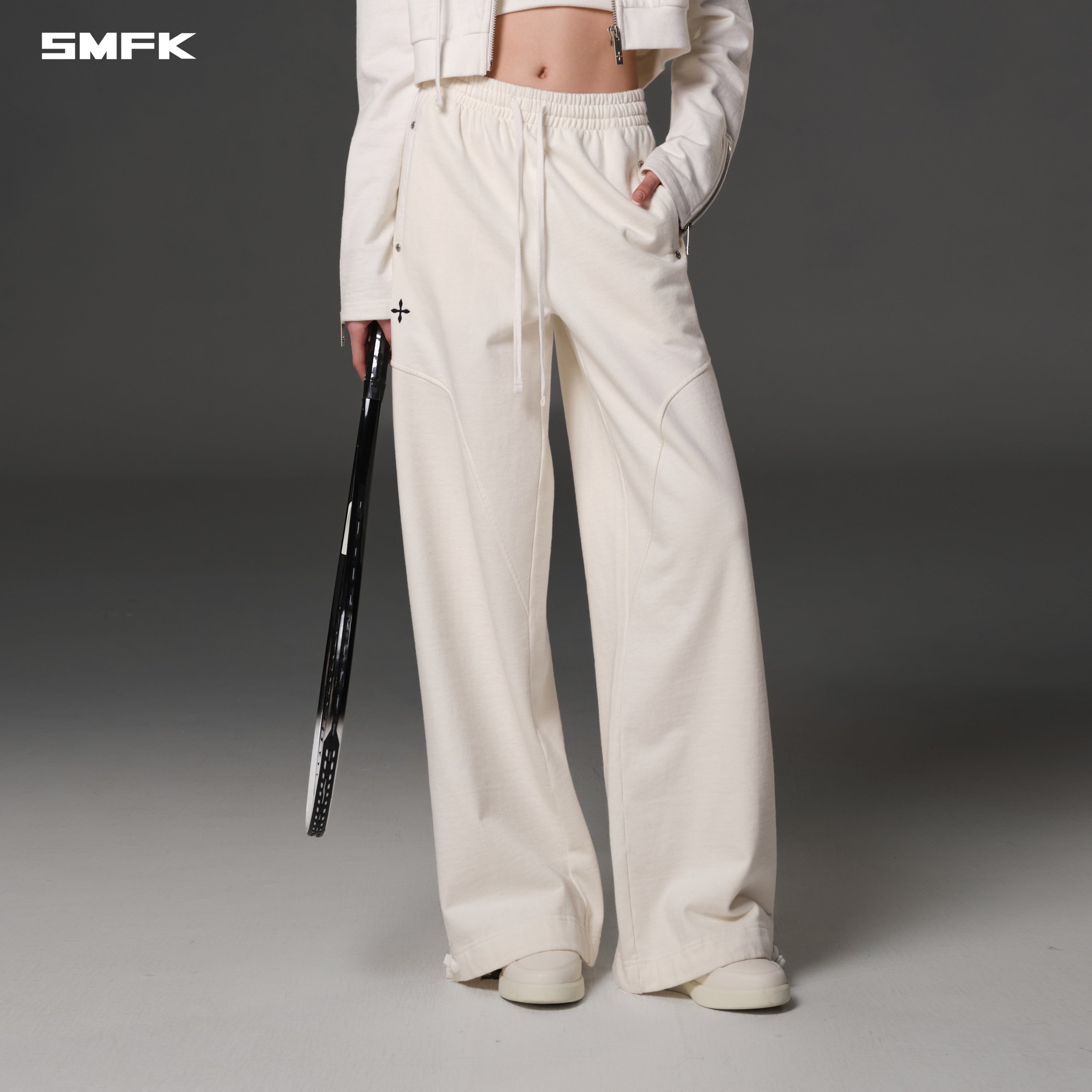 PERMANENT TOWER PANTS/COTTON WOOL CLOUD WHITE