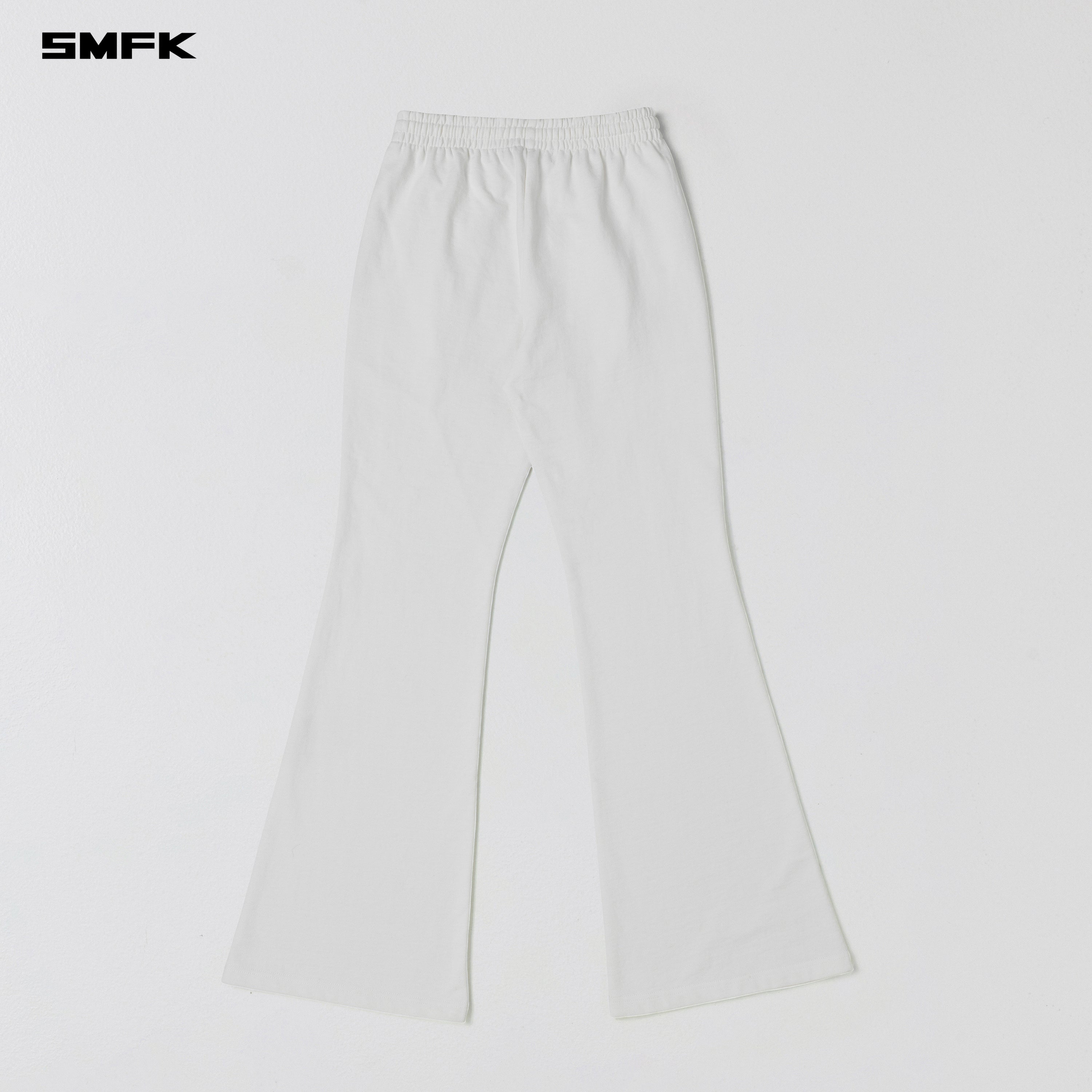 PERMANENT SLIM FLARED PANTS/COTTON WOOL CLOUD WHITE