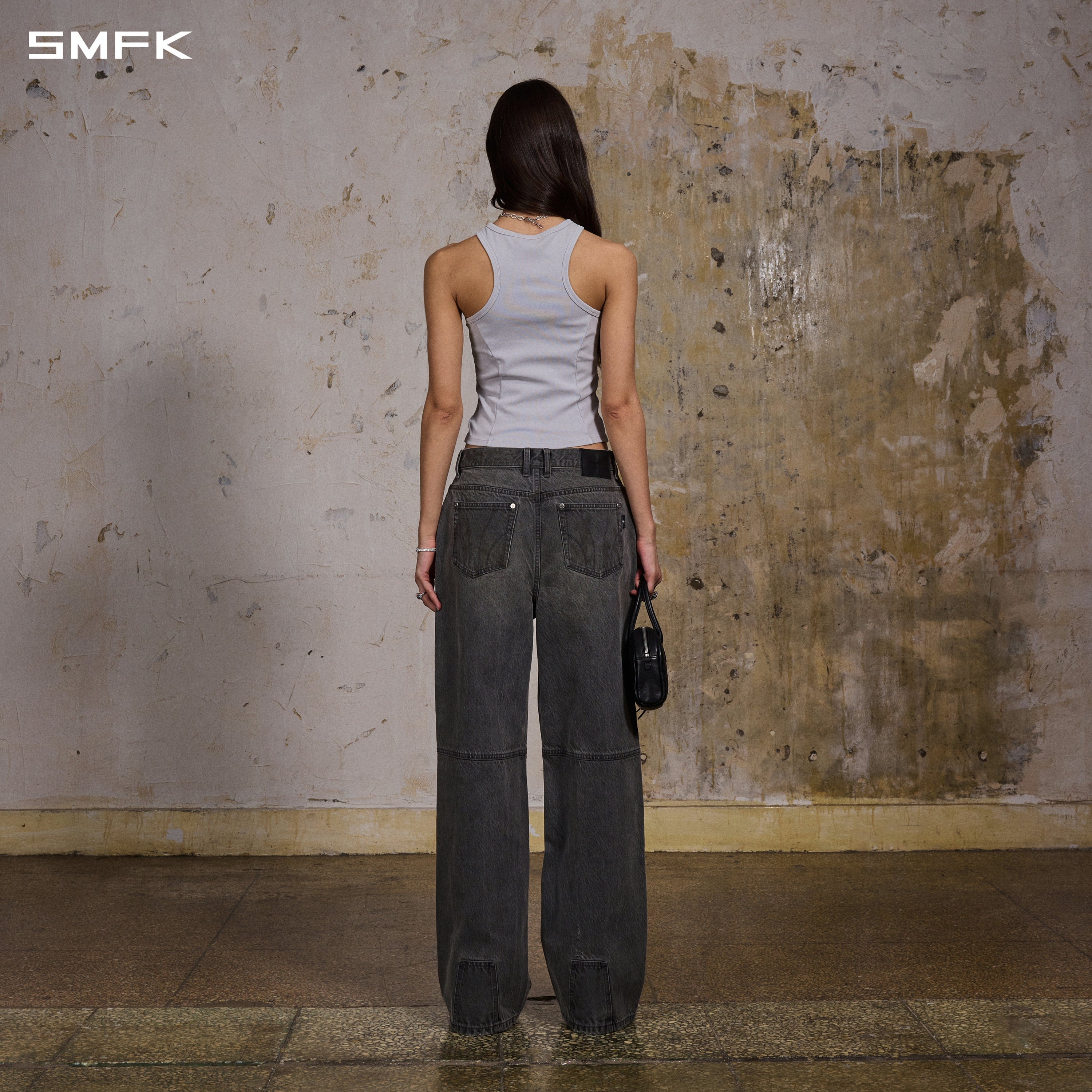 MIRAGE MODE STRT DENIM PANTS/COTTON/W STORM GREY