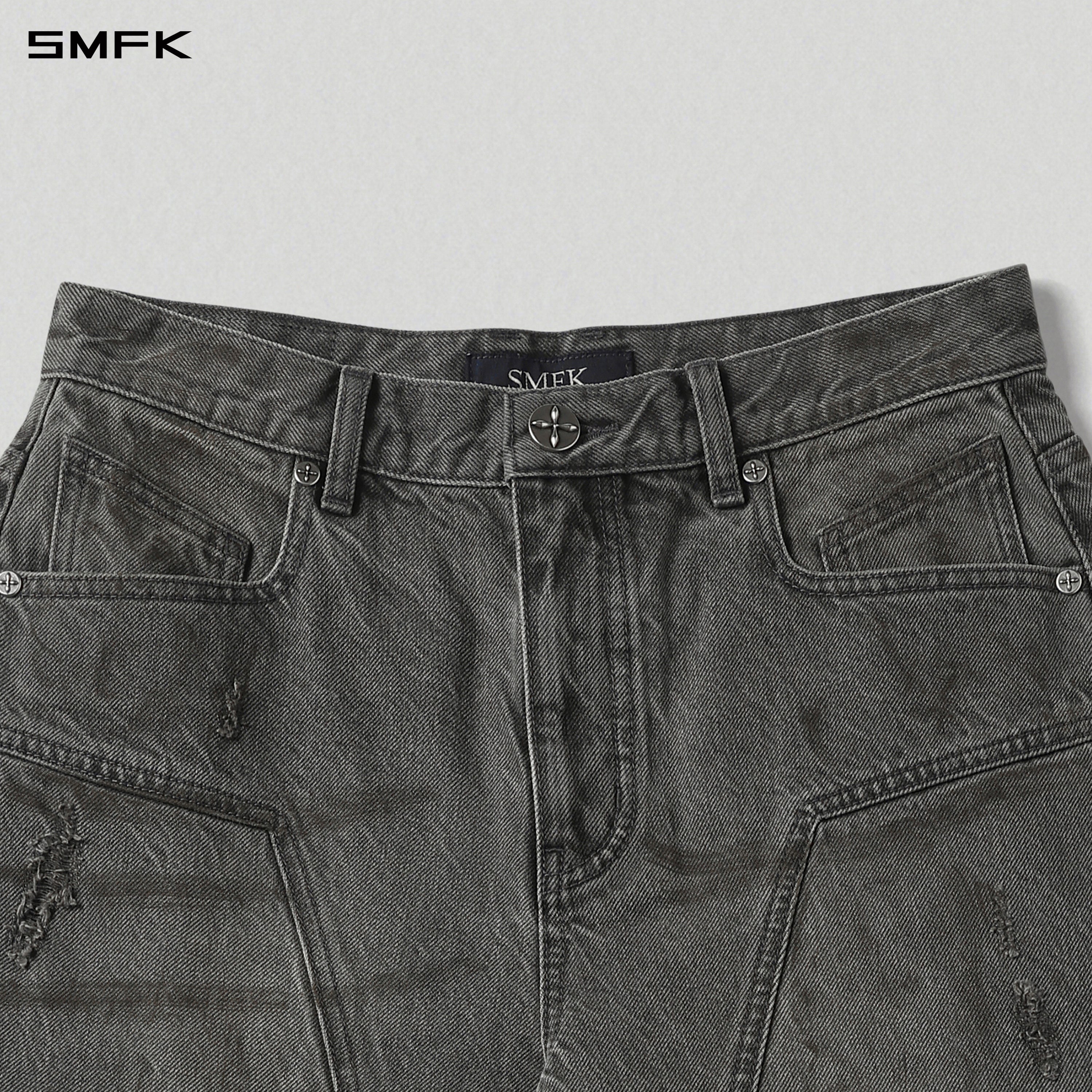 MIRAGE MODE STRT DENIM PANTS/COTTON/W STORM GREY