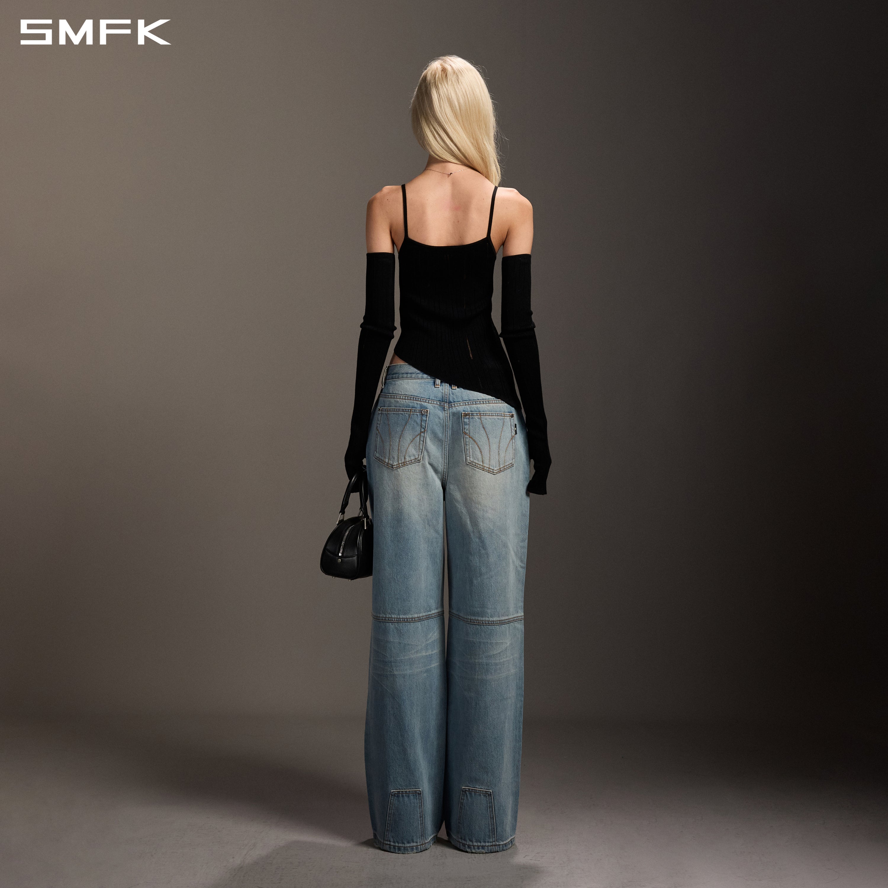 MIRAGE MODE STRT DENIM PANTS/COTTON/W SKY BLUE