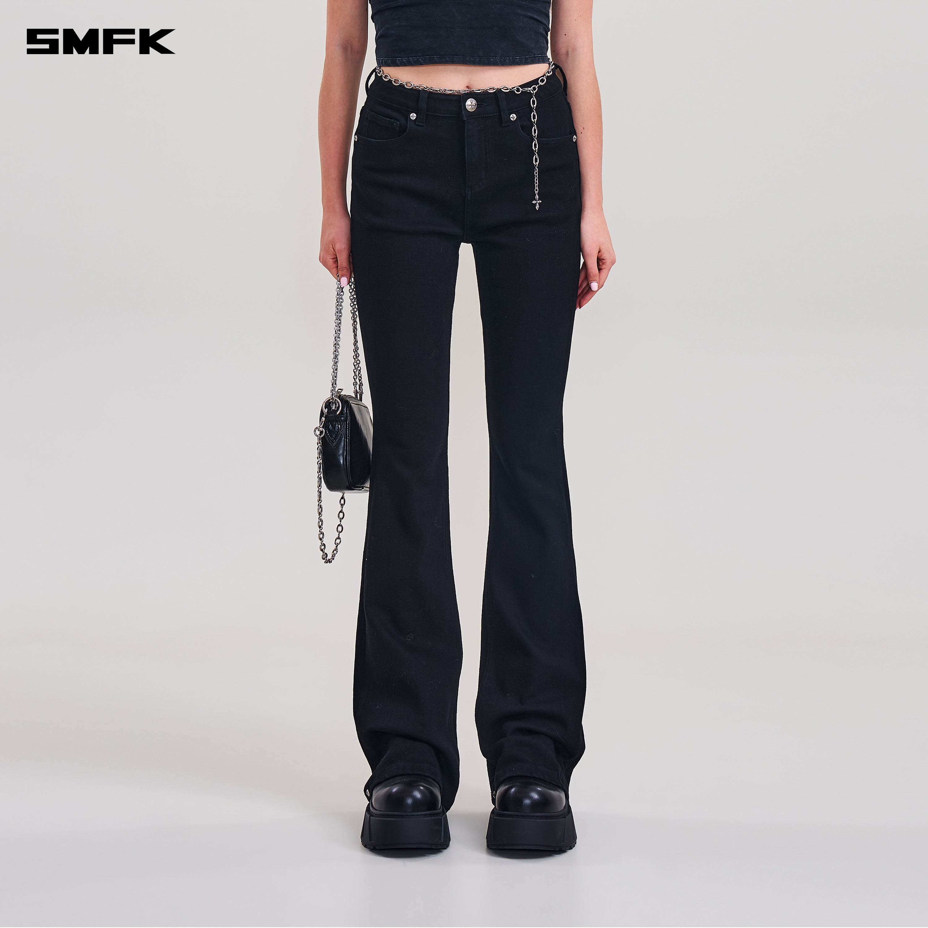 COMPASS STORM DENIM PANTS WILD BLACK