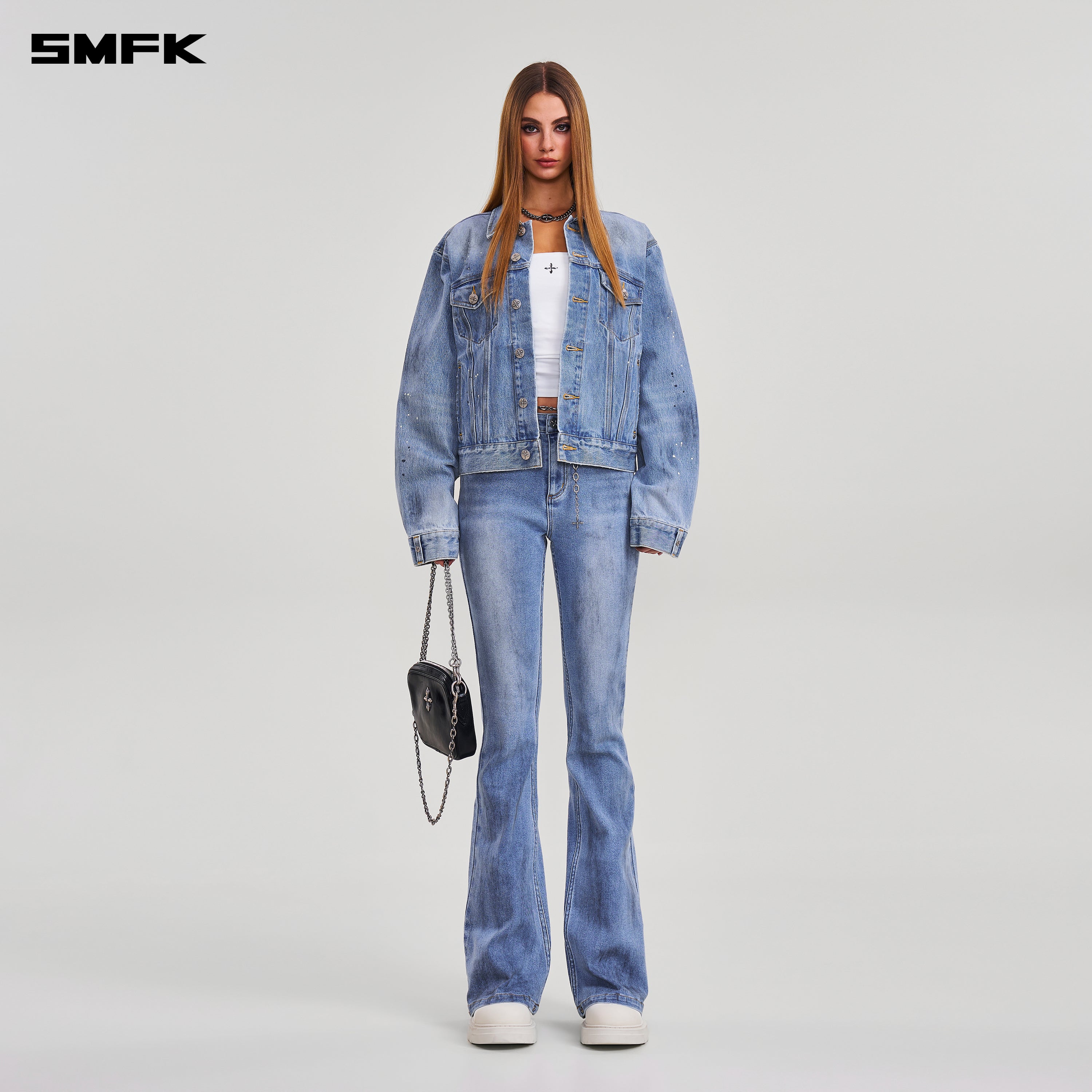 COMPASS MODE WASTELAND STORM DENIM PANTS SKY BLUE