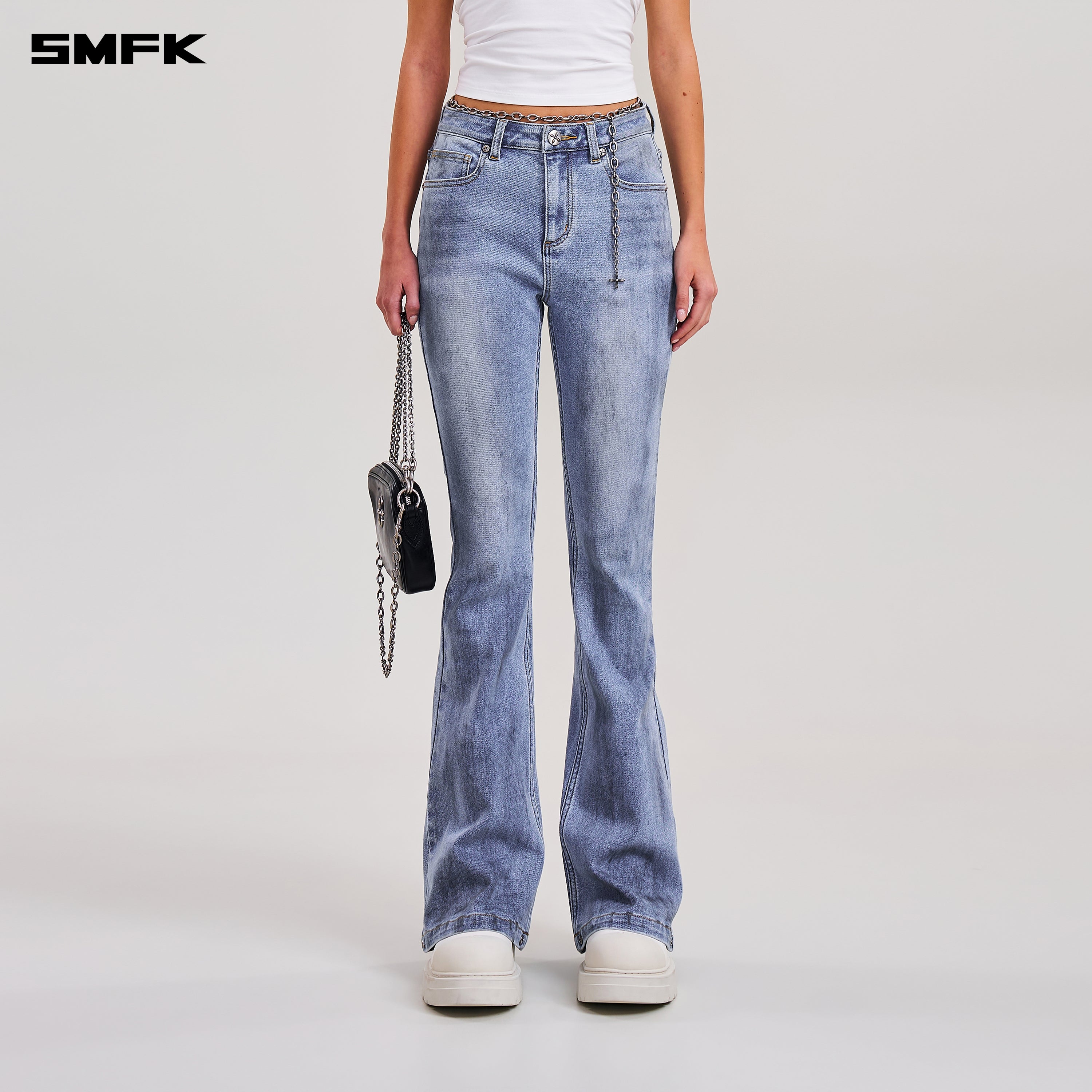 COMPASS MODE WASTELAND STORM DENIM PANTS SKY BLUE