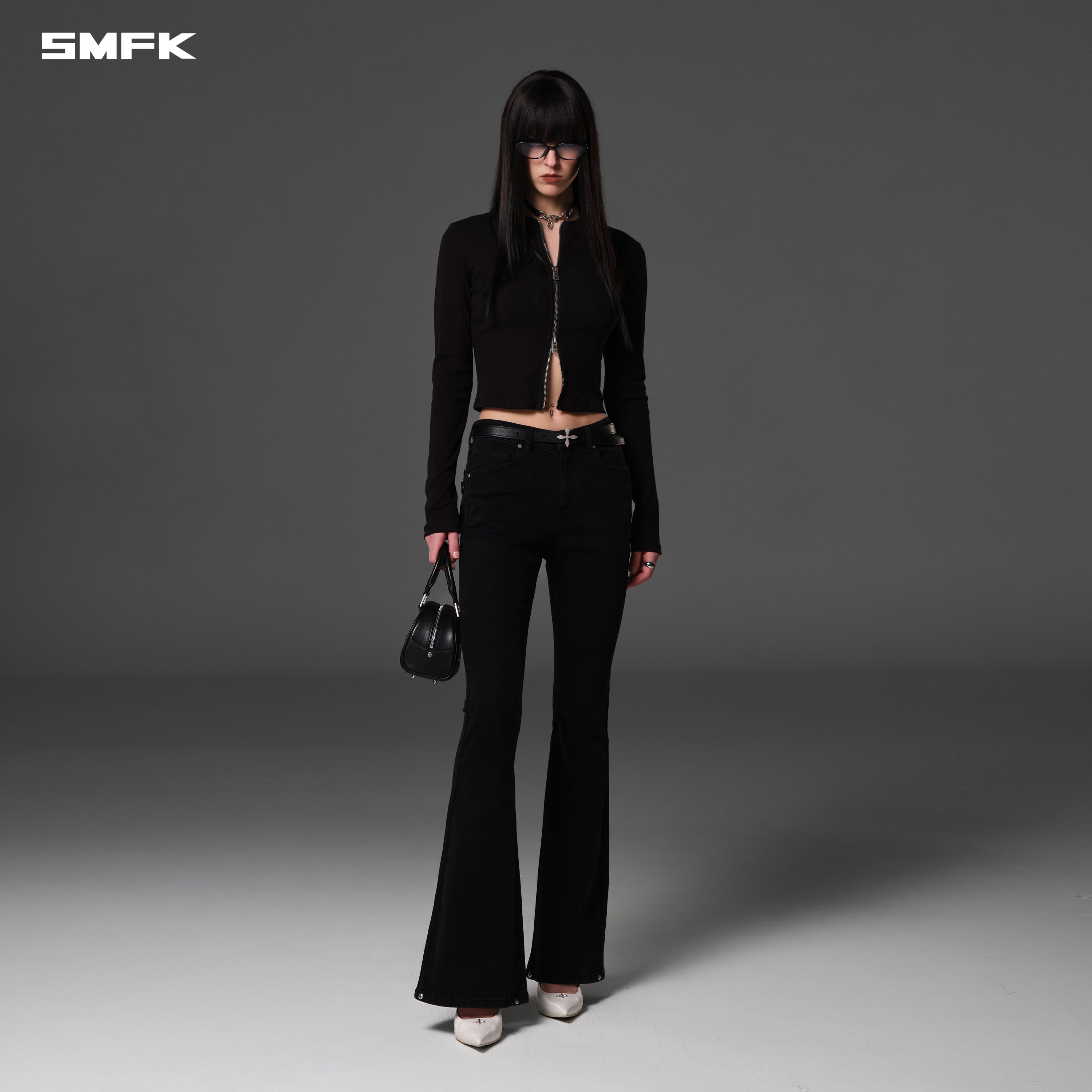 COMPASS HURRICANE MID DENIM PANTS/E-COTTON BLACK MIST