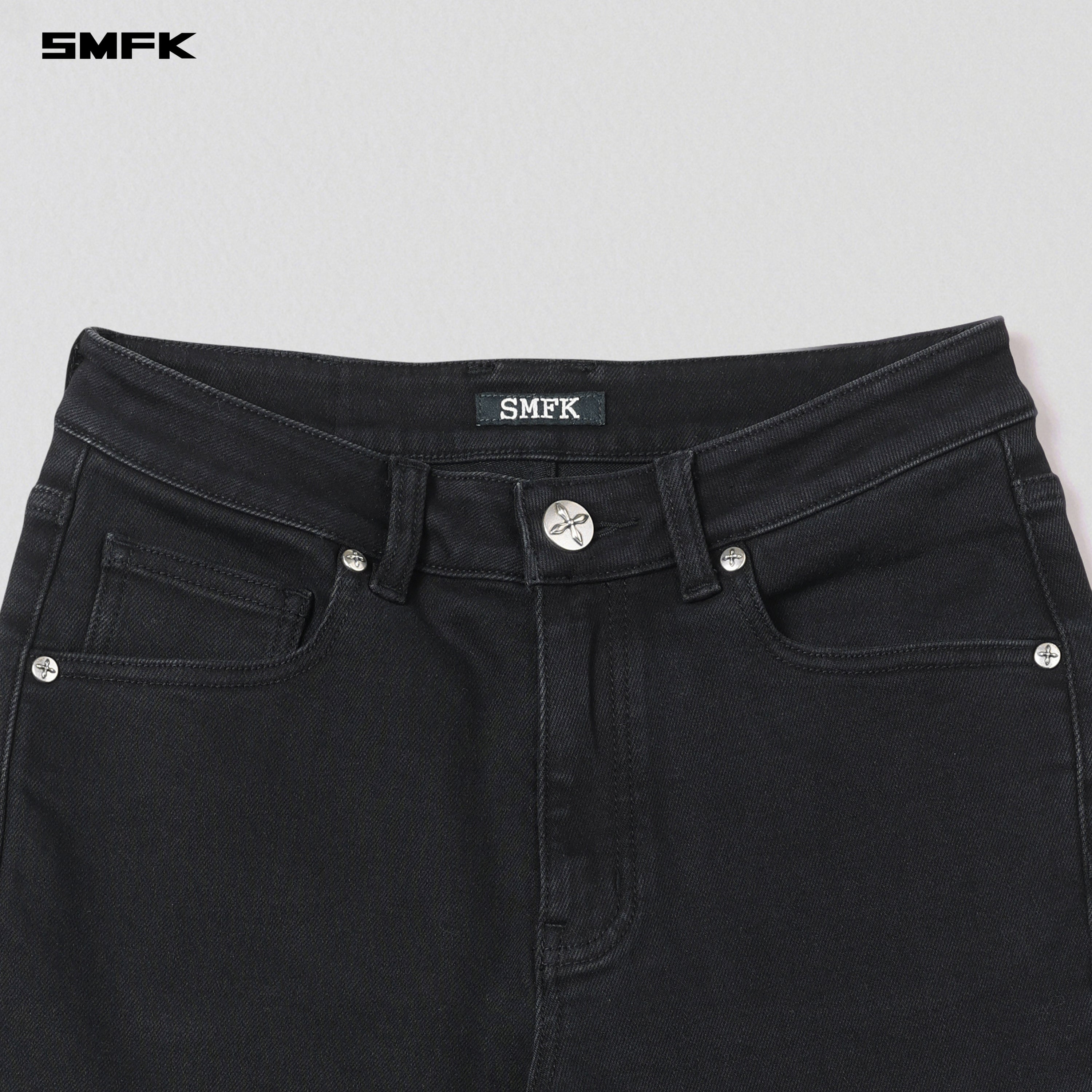 COMPASS HURRICANE MID DENIM PANTS/E-COTTON BLACK MIST