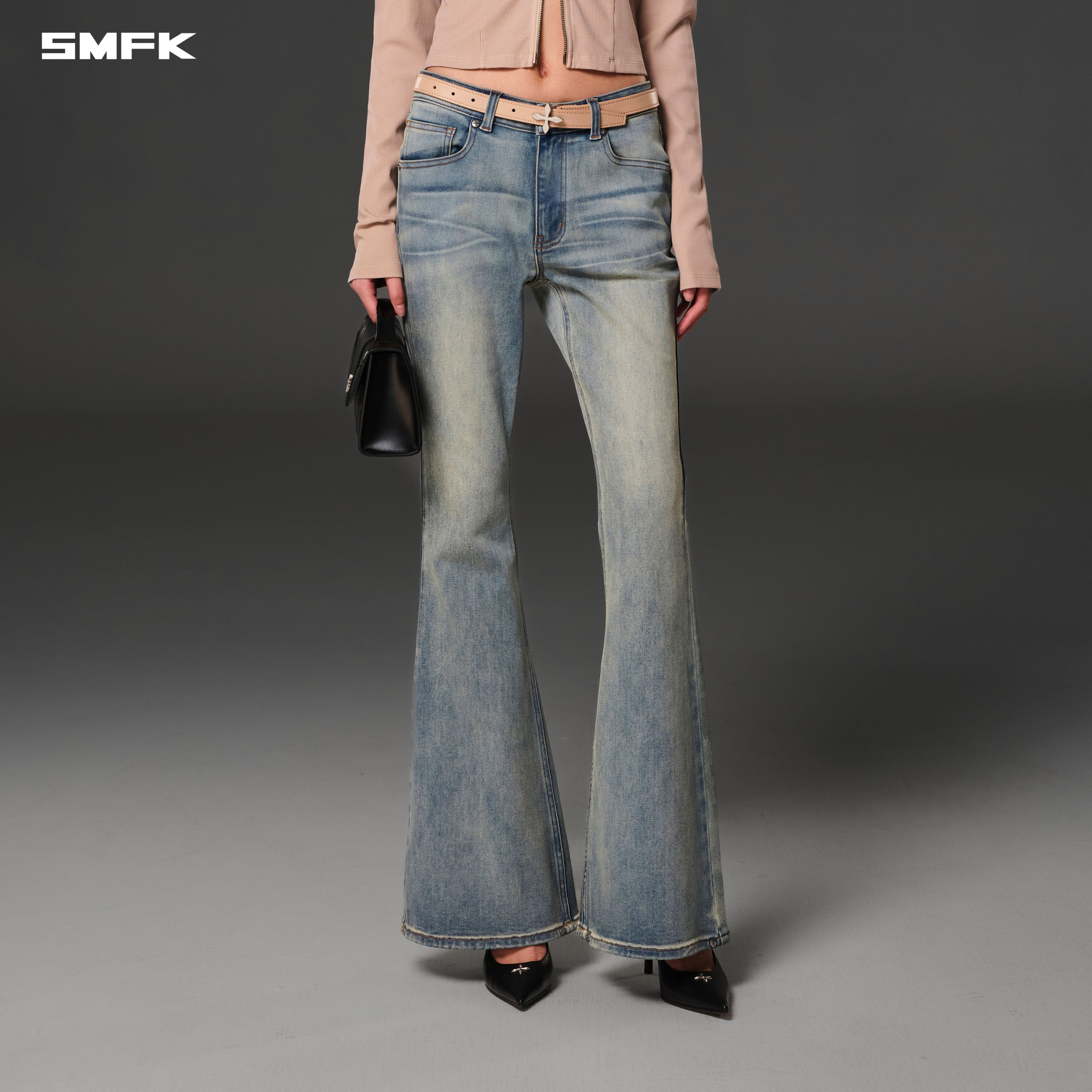 COMPASS HURRICANE MID DENIM PANTS/E-COTTON CLOUD BLUE