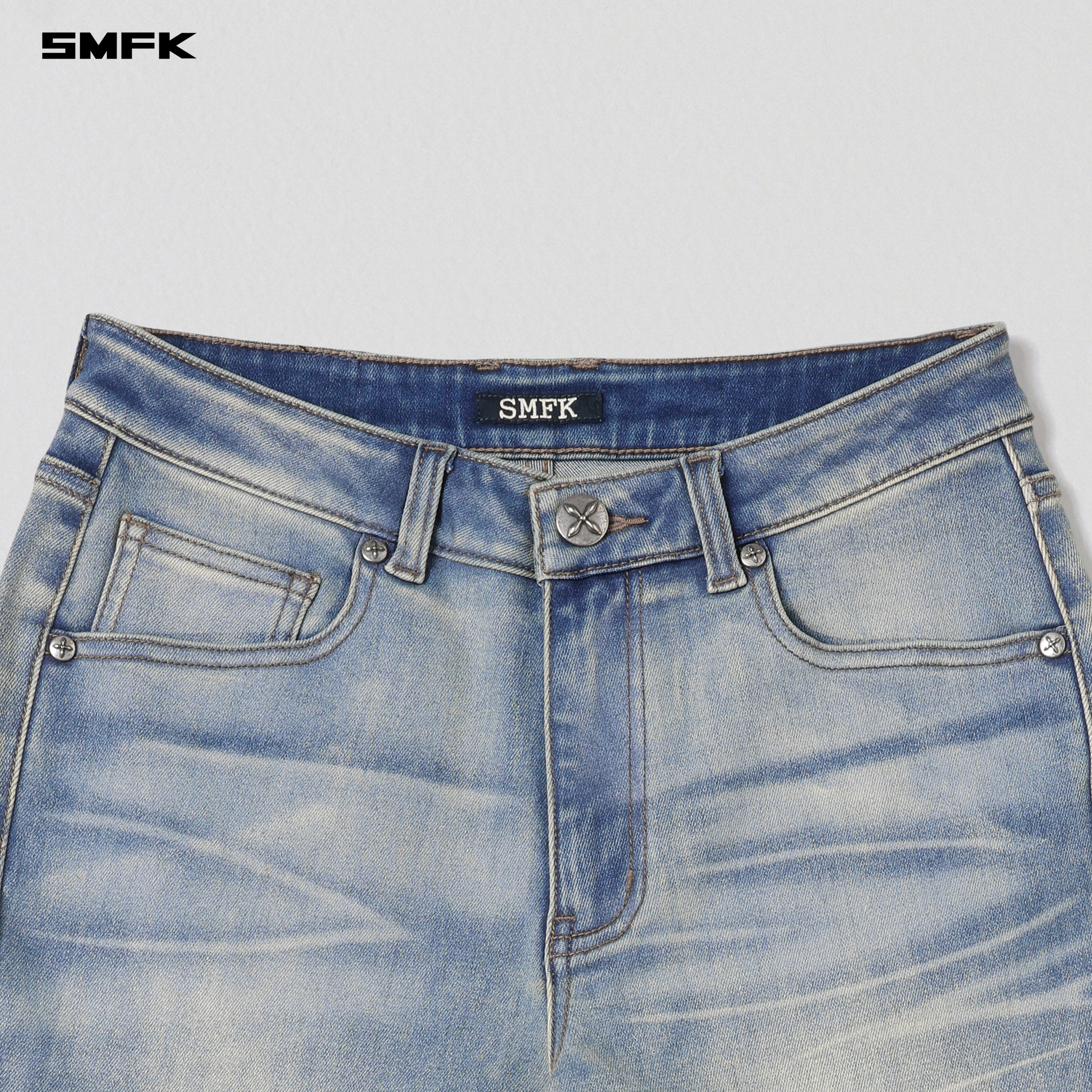 COMPASS HURRICANE MID DENIM PANTS/E-COTTON CLOUD BLUE