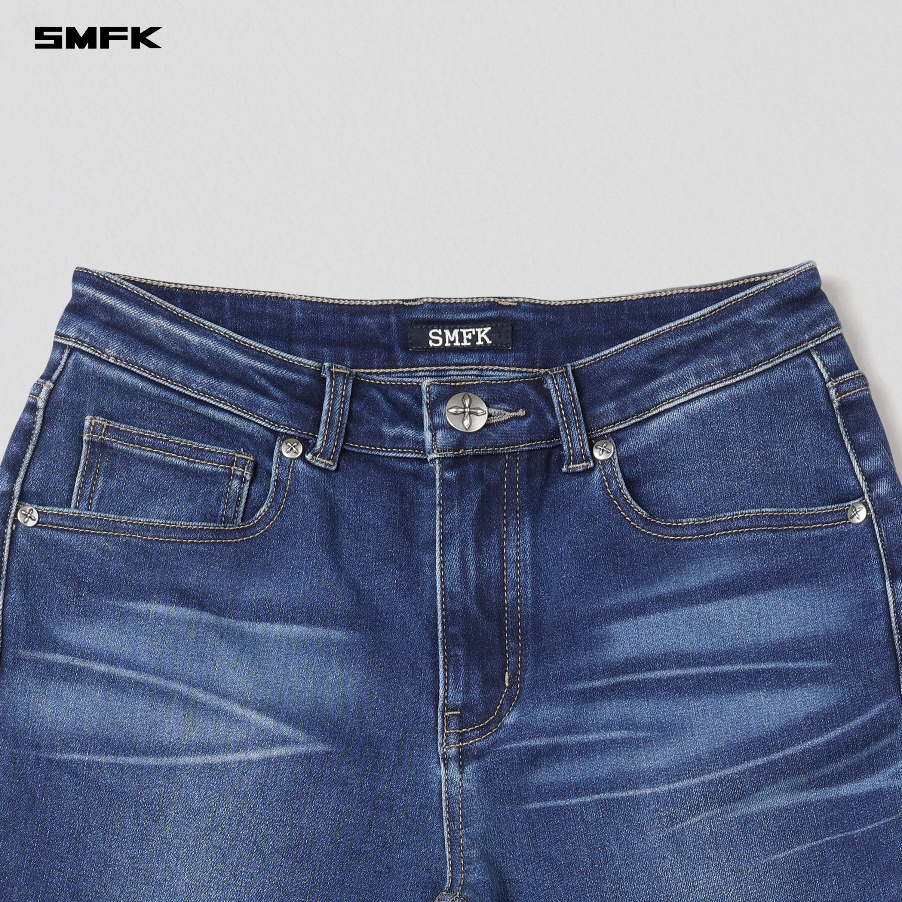 COMPASS HURRICANE MID DENIM PANTS/E-COTTON DARK CLOUD BLUE