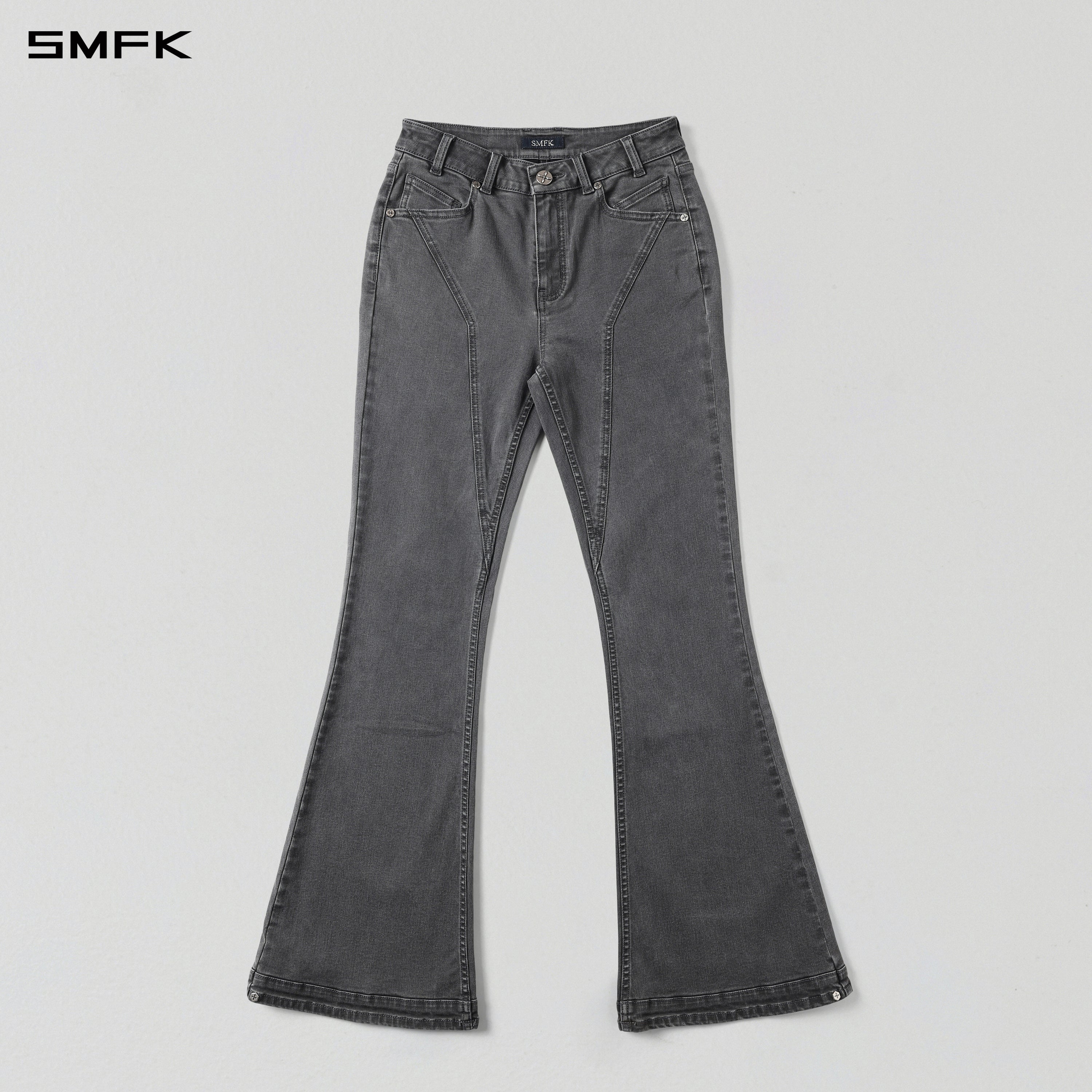 MIRAGE UPSIDE-DOWN DENIM PANTS/COTTON+T400SPANDEX/W STORM GREY