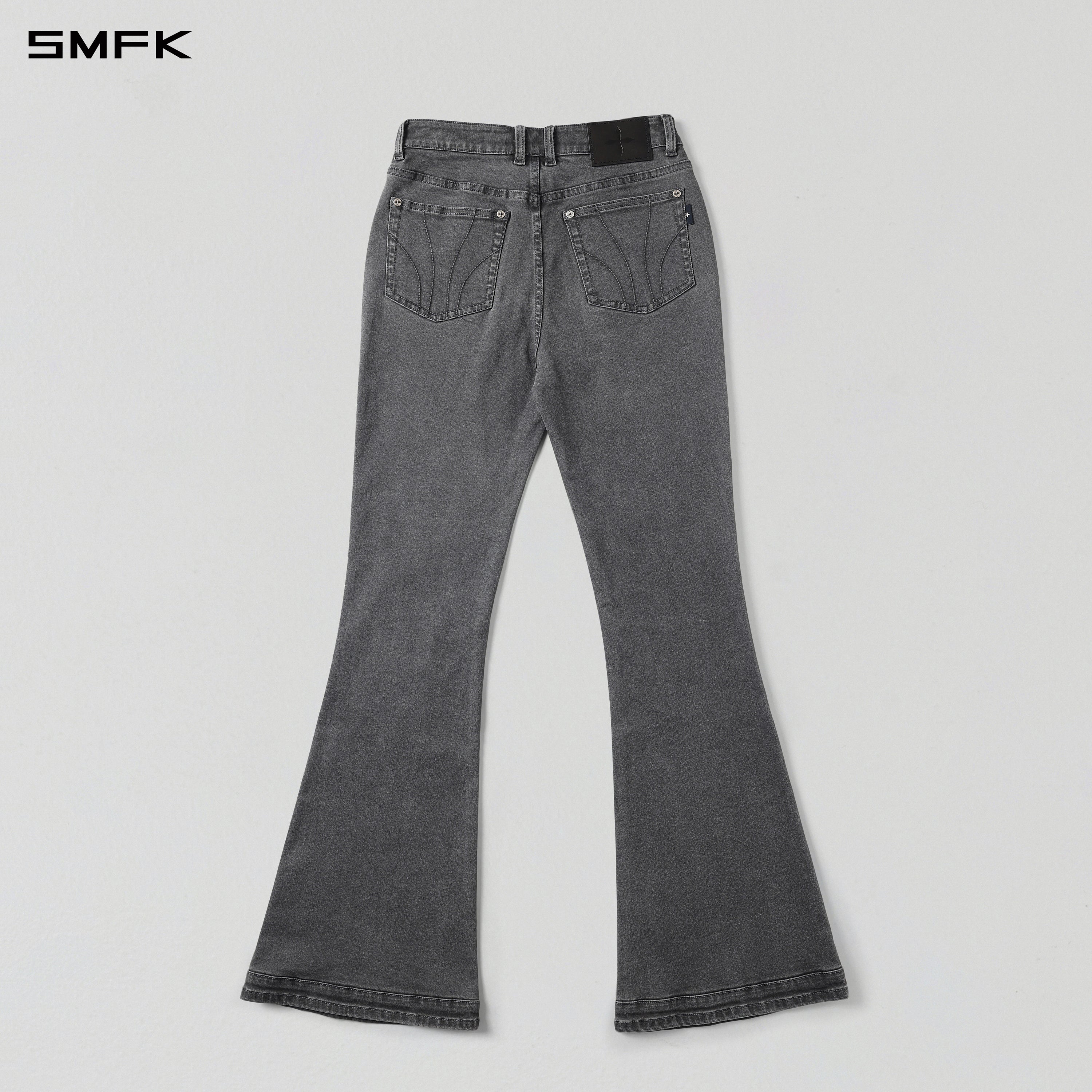 MIRAGE UPSIDE-DOWN DENIM PANTS/COTTON+T400SPANDEX/W STORM GREY