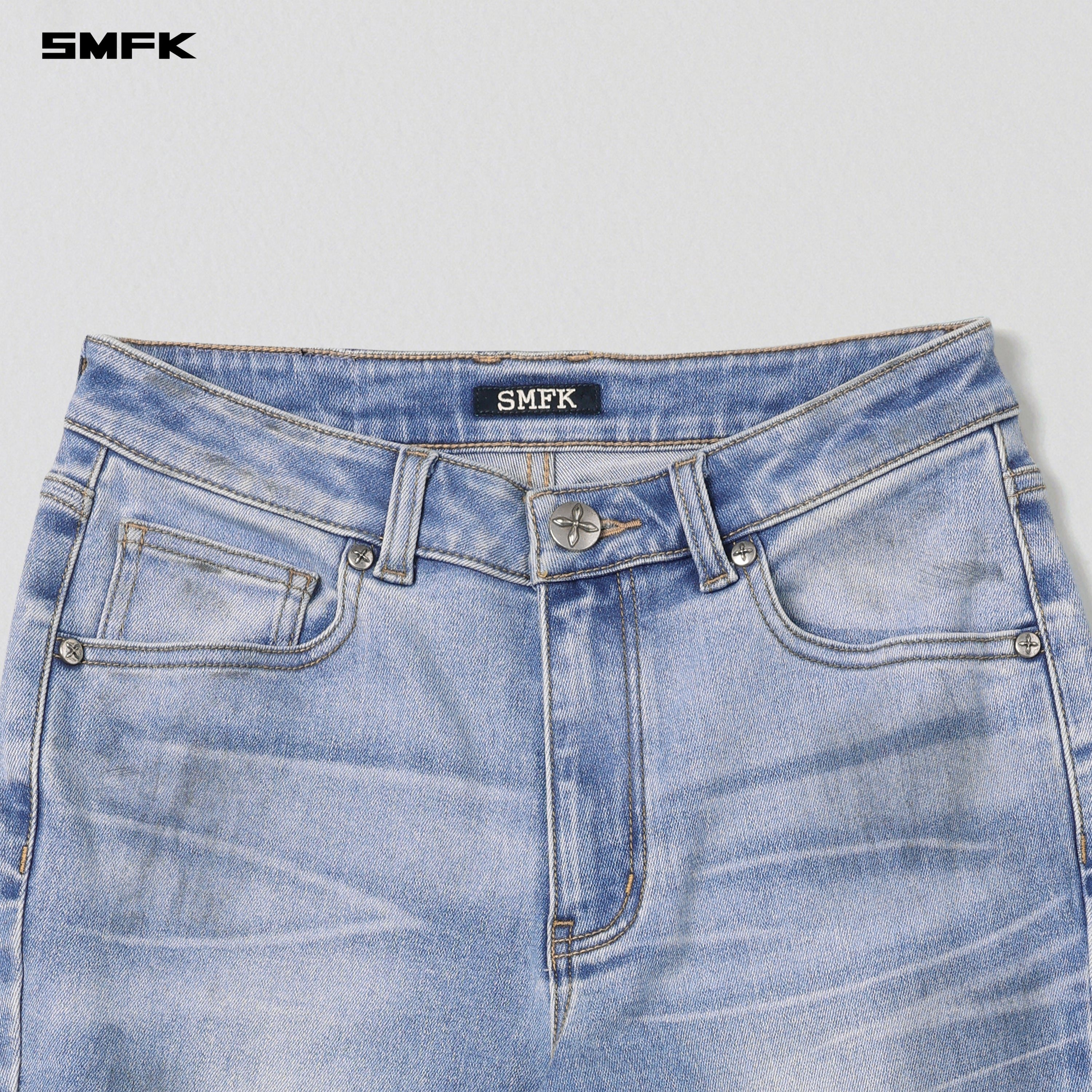 COMPASS HURRICANE MID DENIM PANTS/E-COTTON SKY BLUE