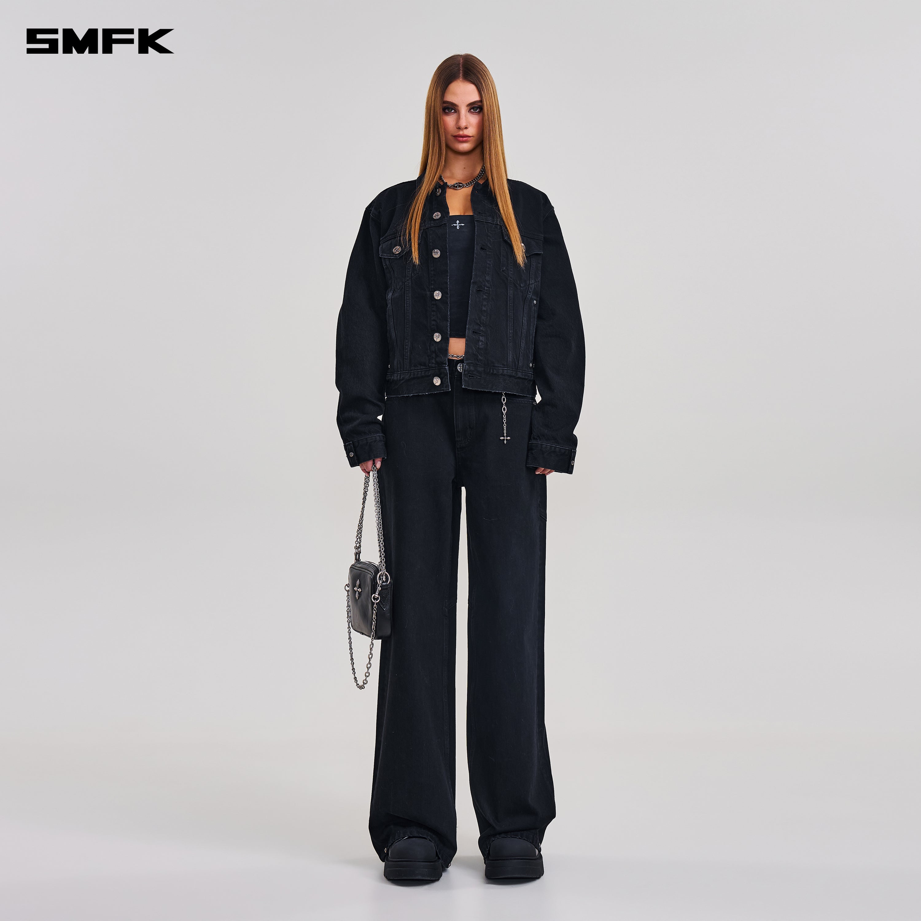 COMPASS MODE TOWER DENIM PANTS WILD BLACK