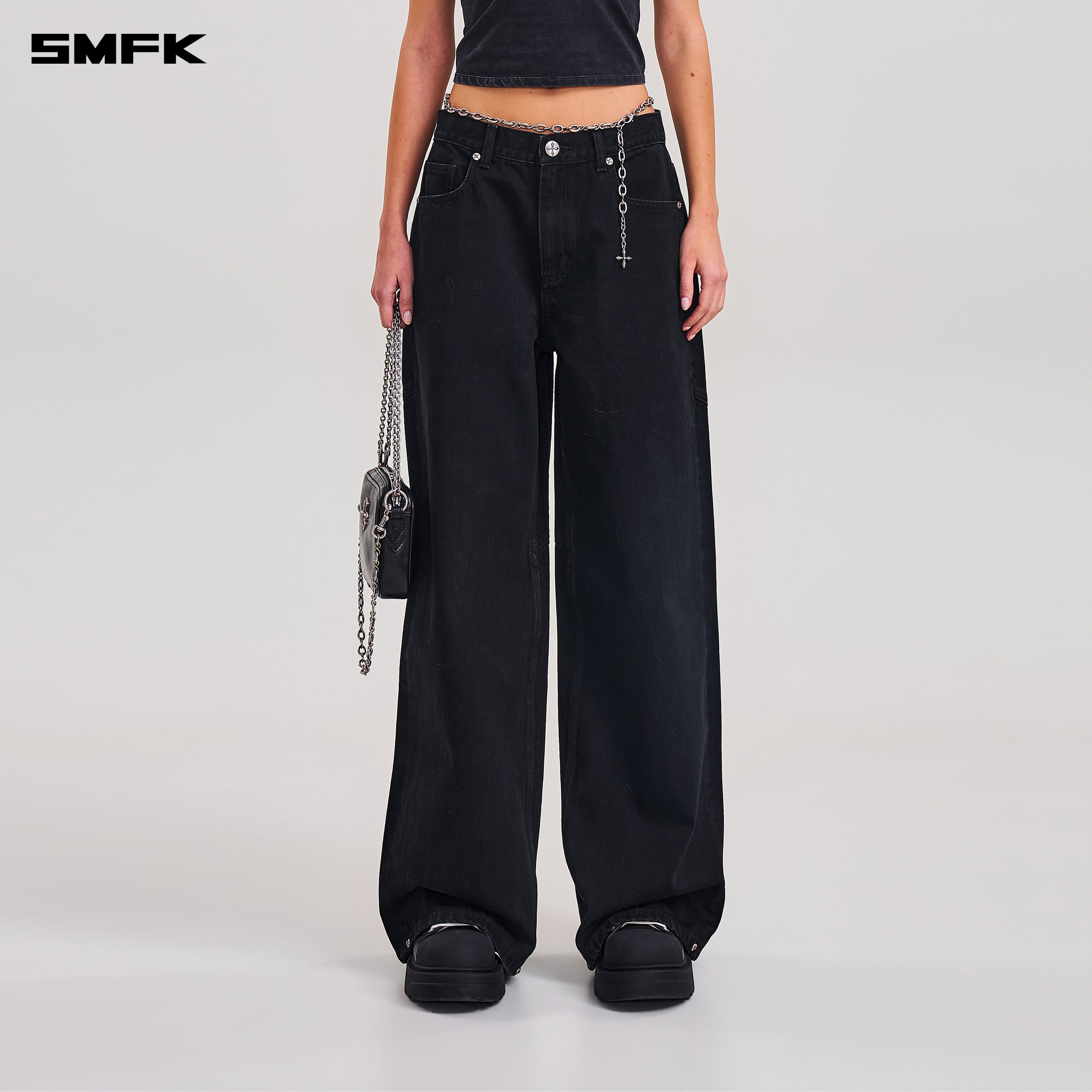 COMPASS MODE TOWER DENIM PANTS WILD BLACK