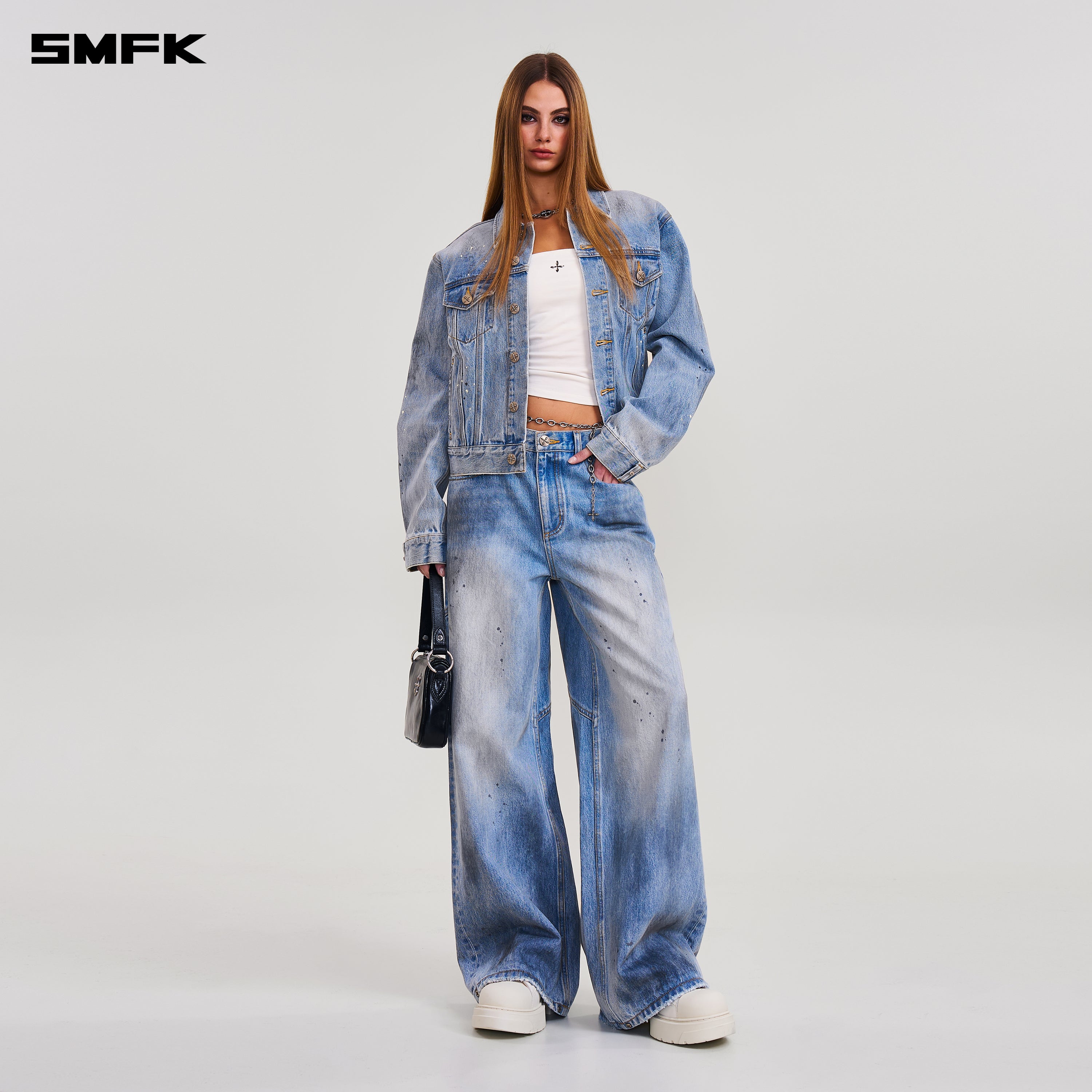 COMPASS MODE WASTELAND TOWER DENIM PANTS SKY BLUE