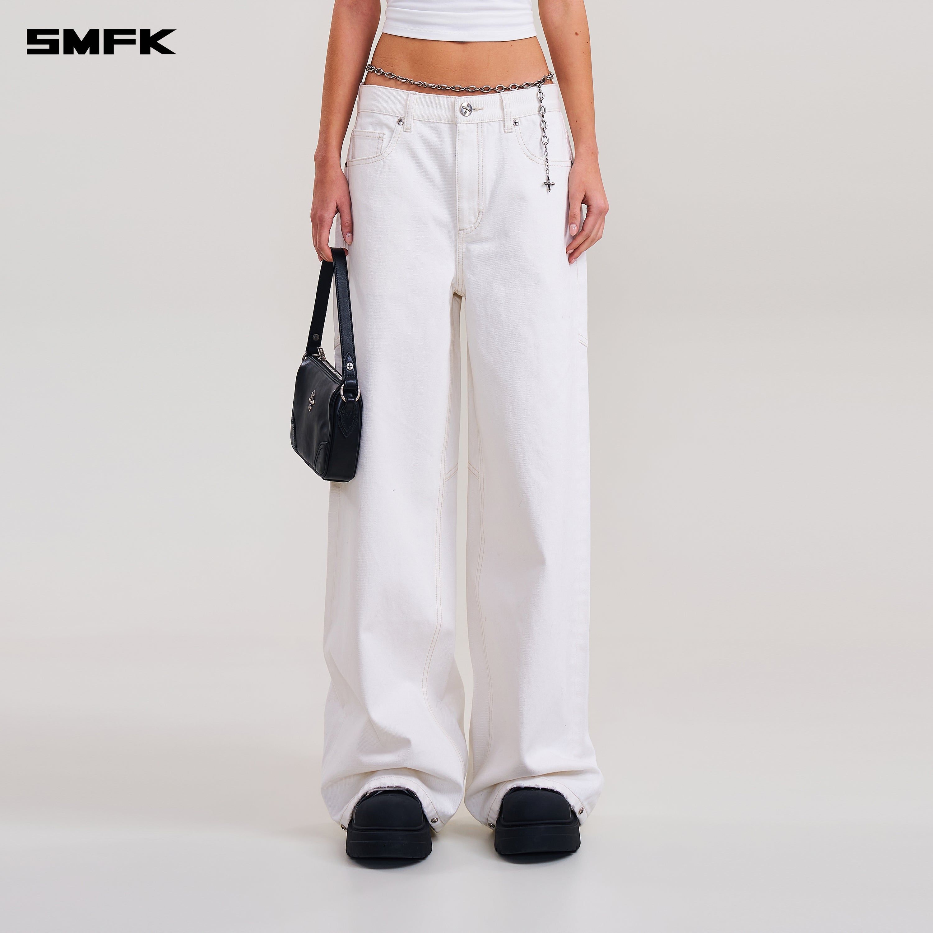 COMPASS MODE TOWER DENIM PANTS SNOW MOUNTAIN WHITE