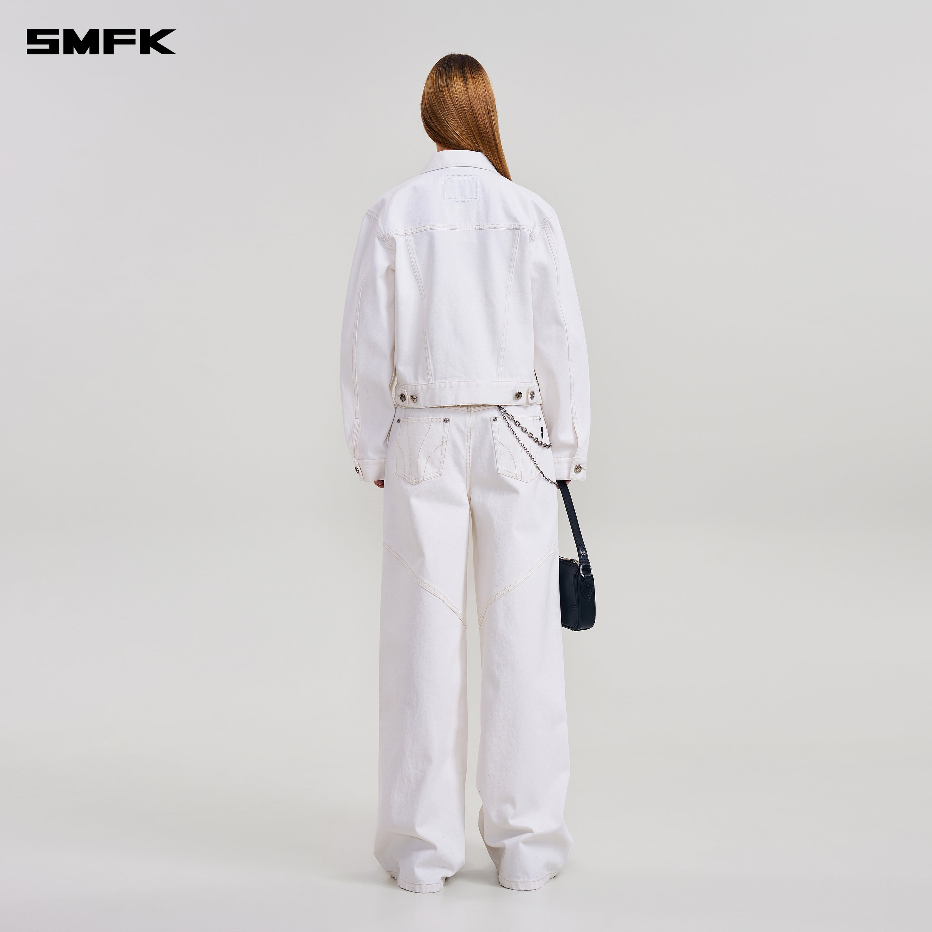 COMPASS MODE TOWER DENIM PANTS SNOW MOUNTAIN WHITE