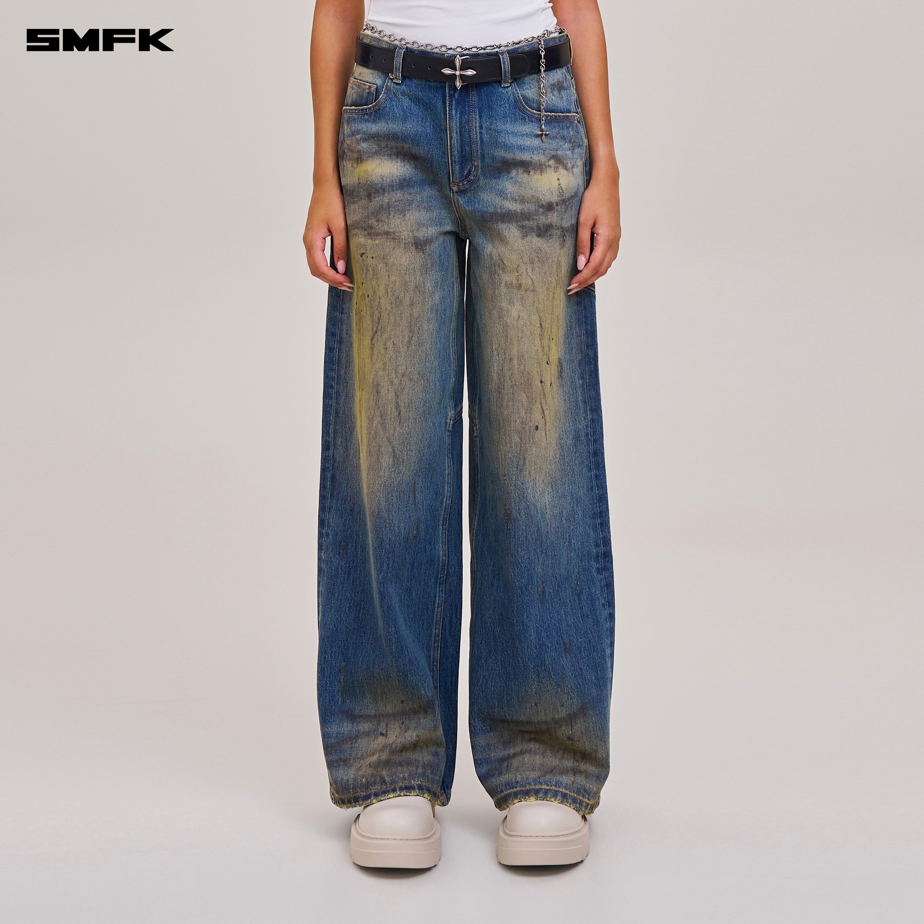 COMPASS MODE WASTELAND TOWER DENIM PANTS WASTELAND BLUE