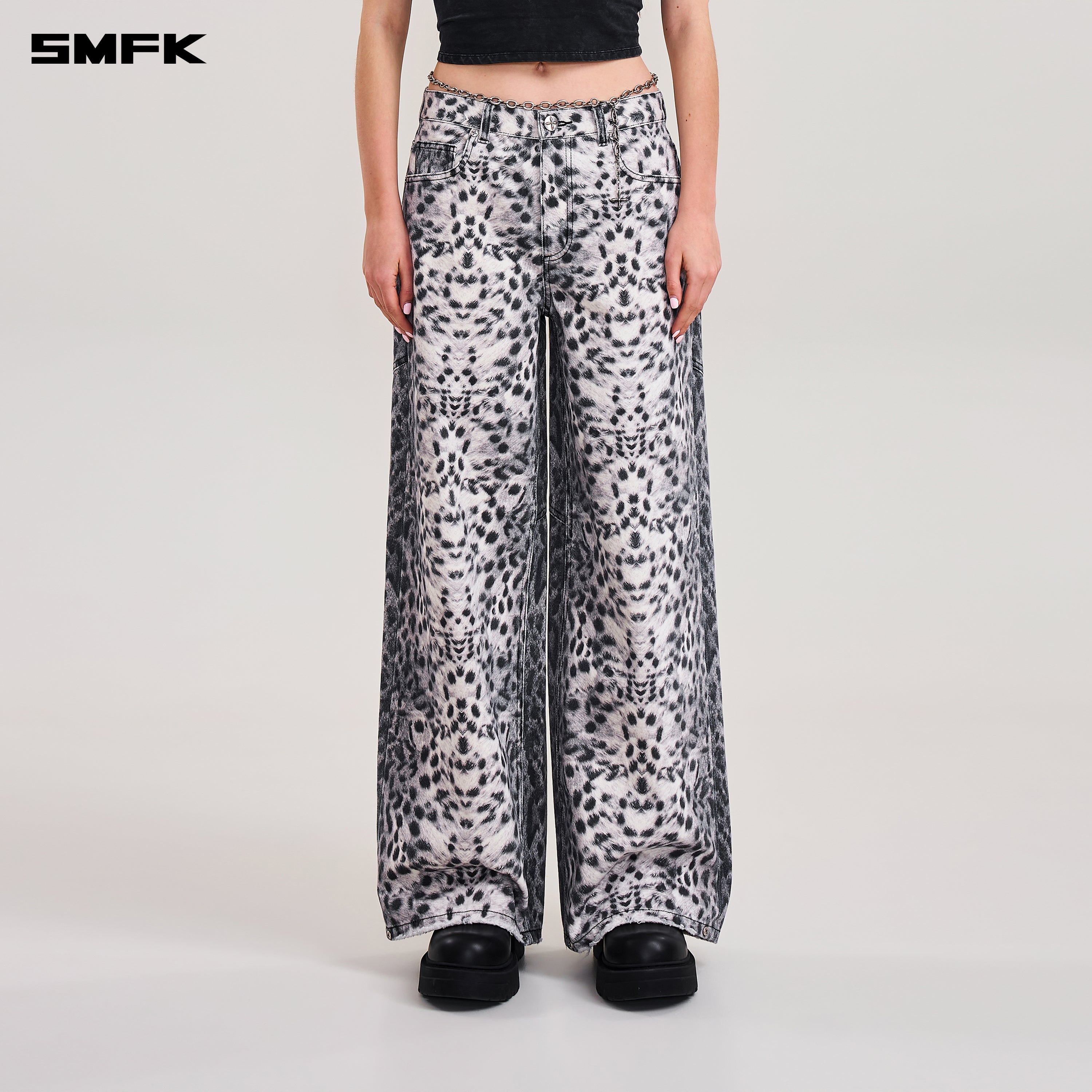 COMPASS MODE TOWER DENIM PANTS MIRAGE LEOPARD