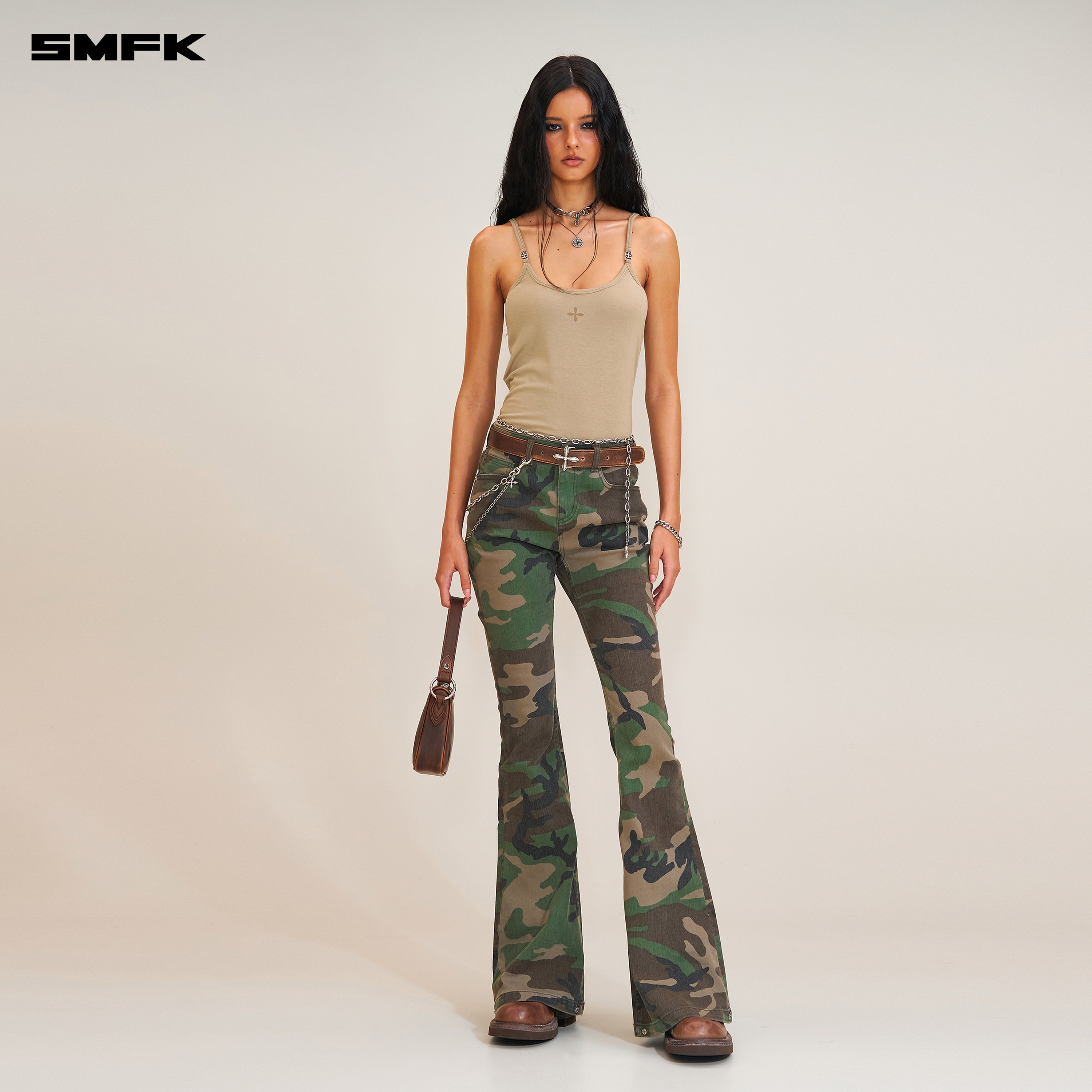 COMPASS HUNRRICANE DENIM PANTS ARMY GREEN CAMOUFLAGE