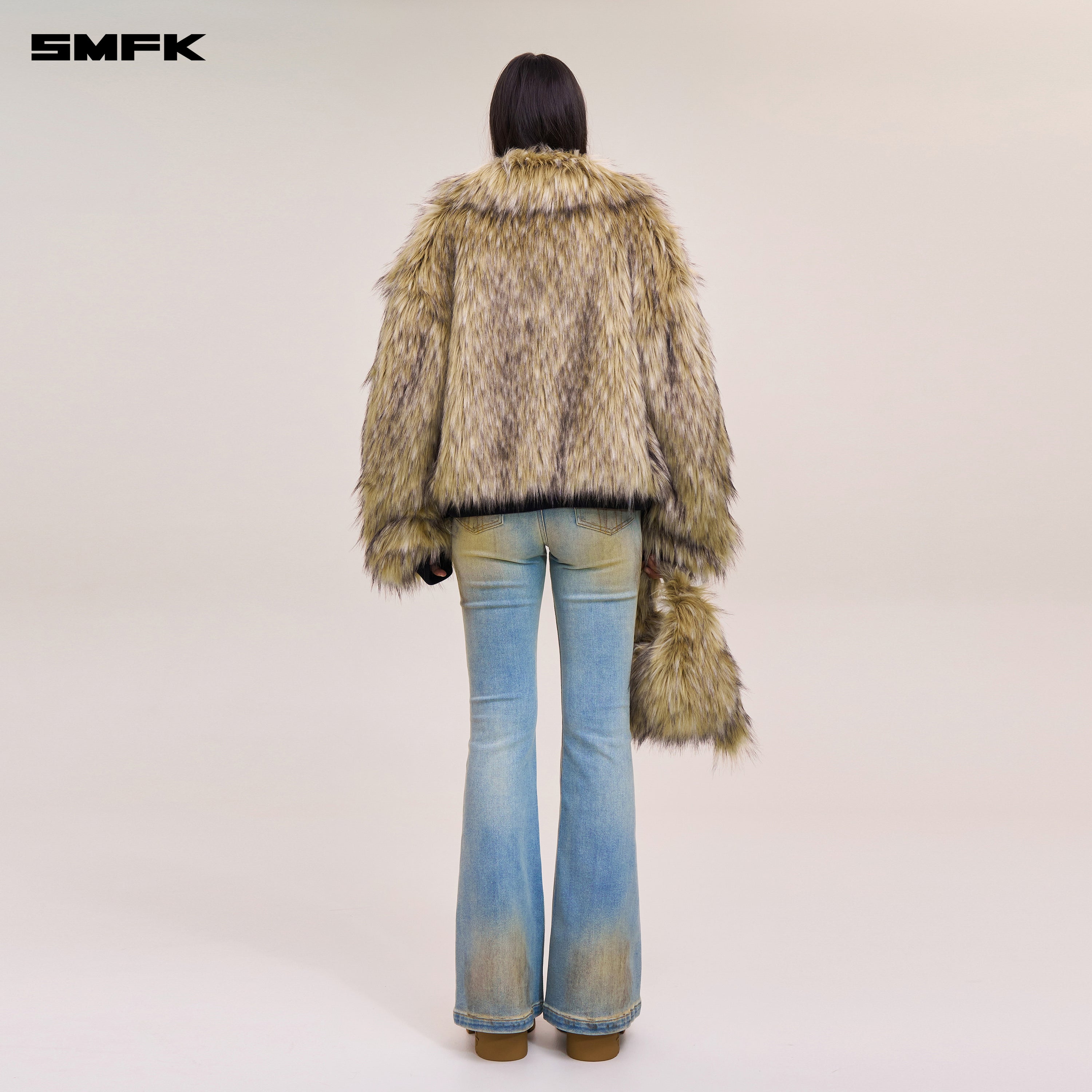 COMPASS MODE WASTELAND HUNRRICANE HANDPAINTED DENIM PANTS WILD SKY BLUE