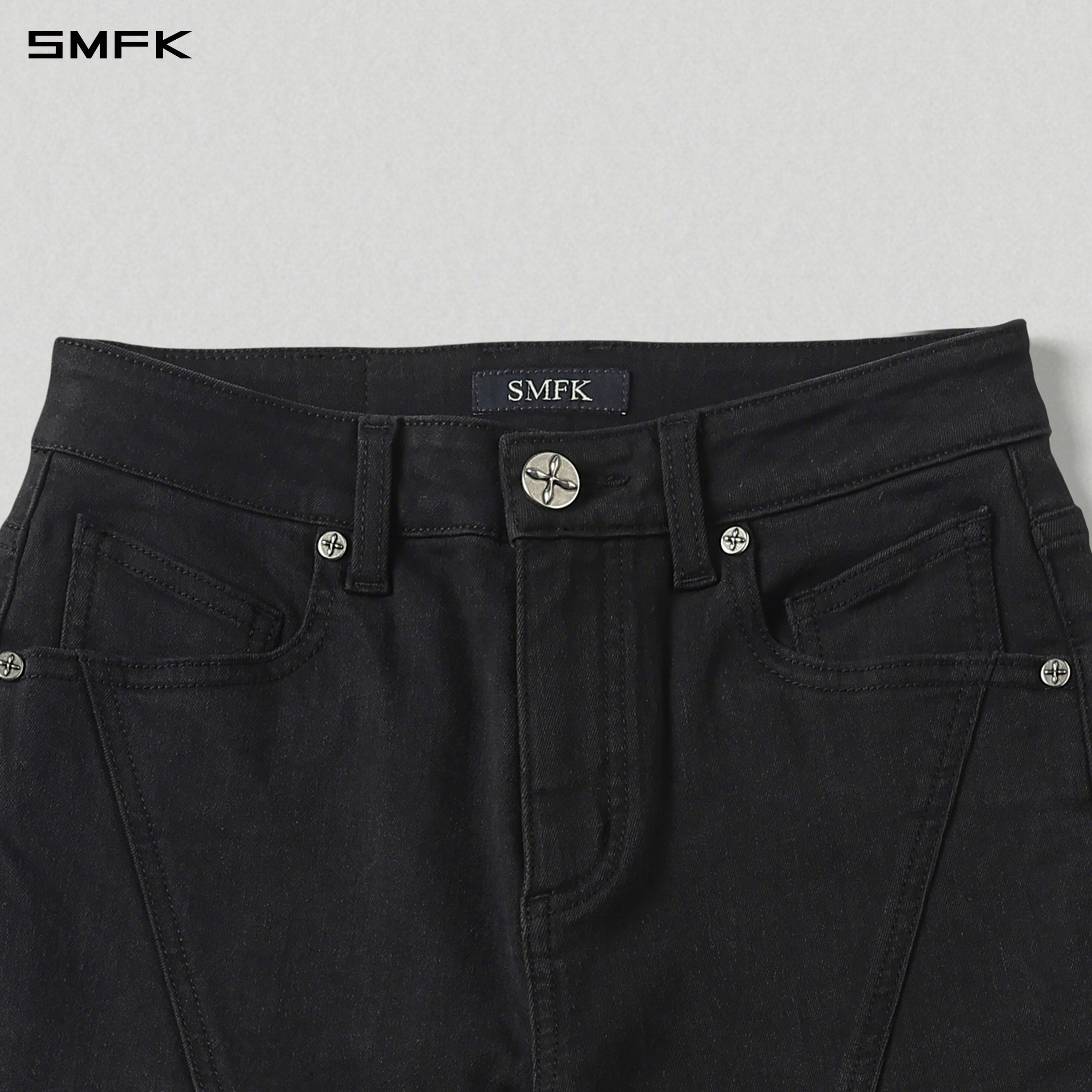 MIRAGE PRISM MODEL DENIM PANTS/E-COTTON WILD BLACK