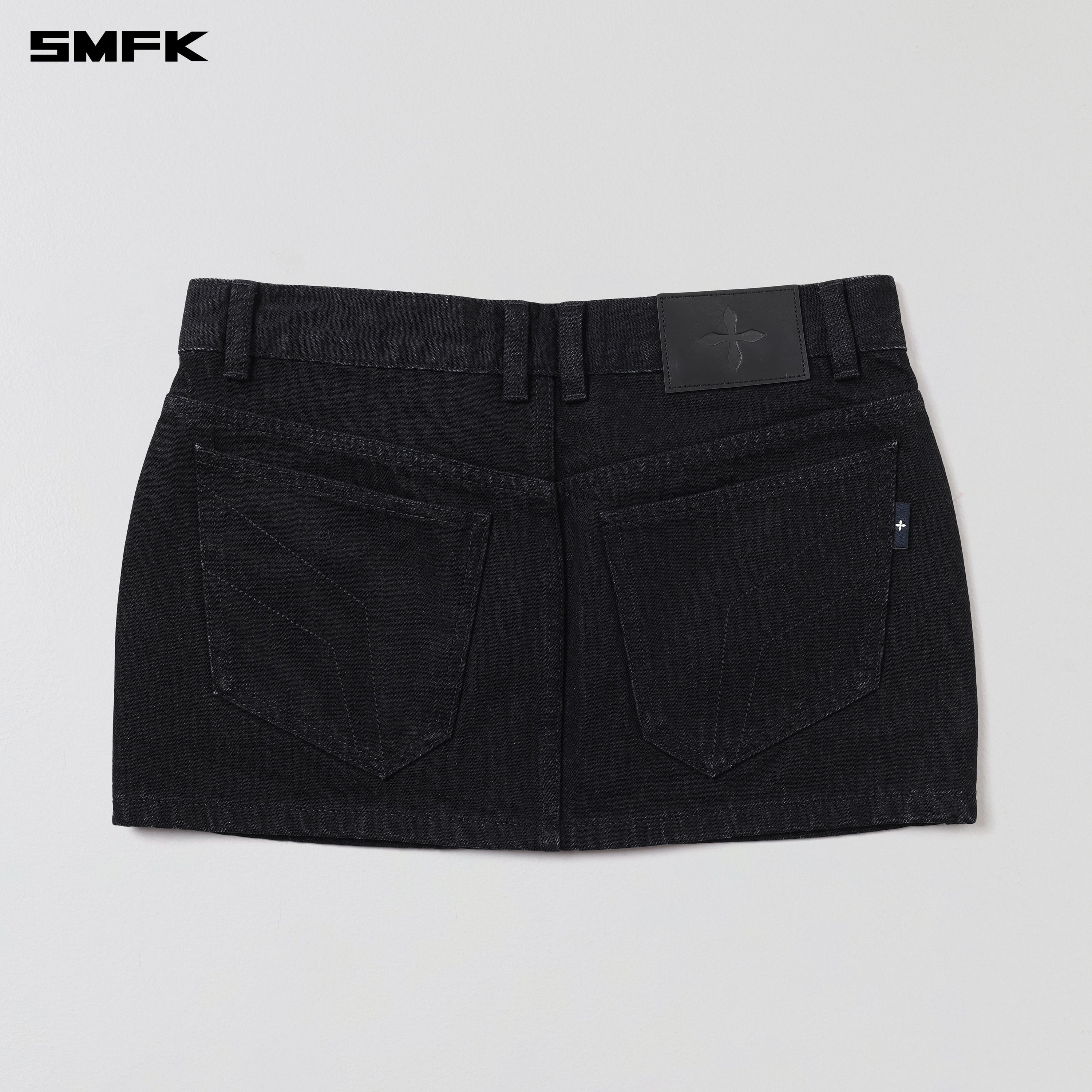 WILD MIRAGE SKINNY DENIM DRESS/COTTON WILD BLACK