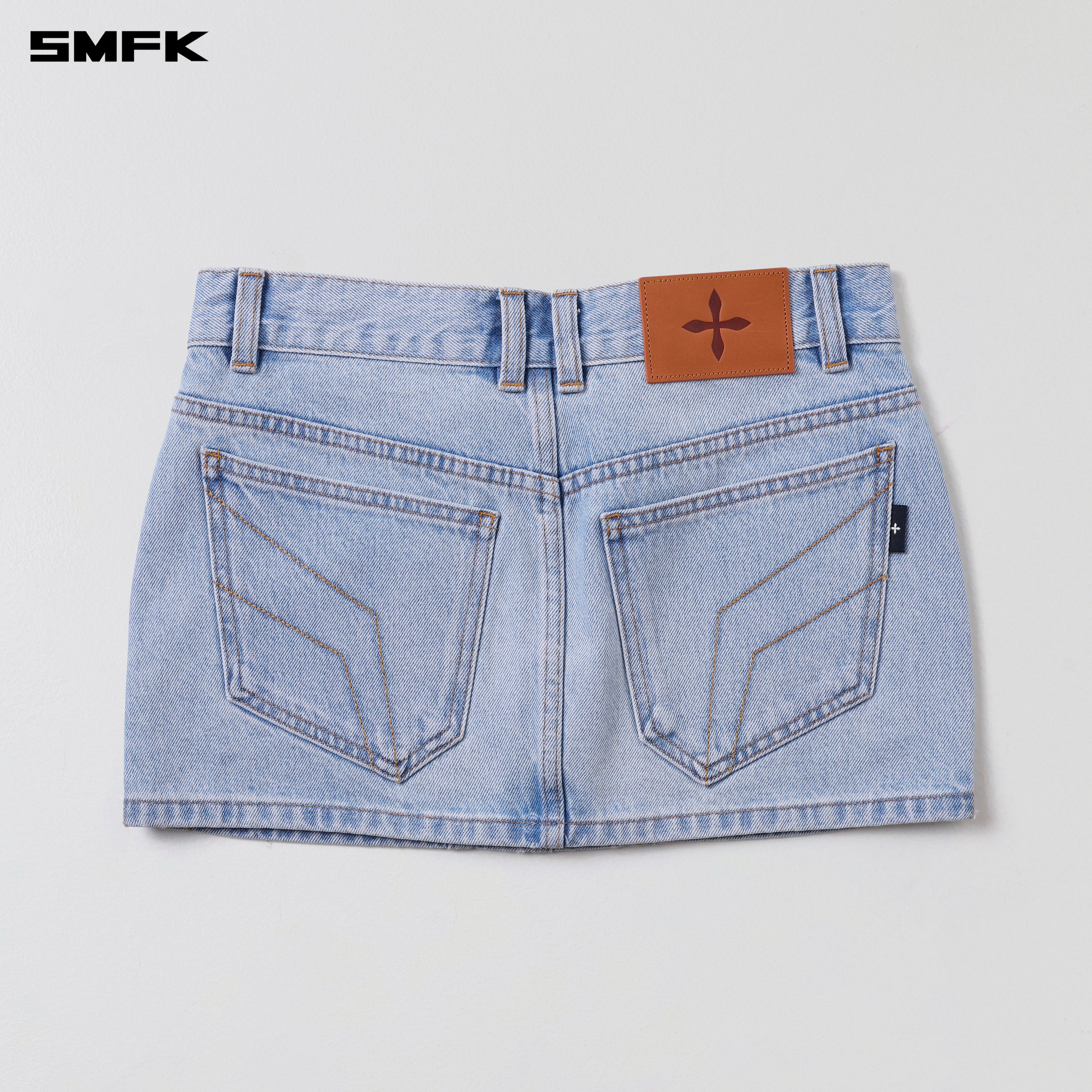 WILD MIRAGE SKINNY DENIM DRESS/COTTON WILD SKY BLUE