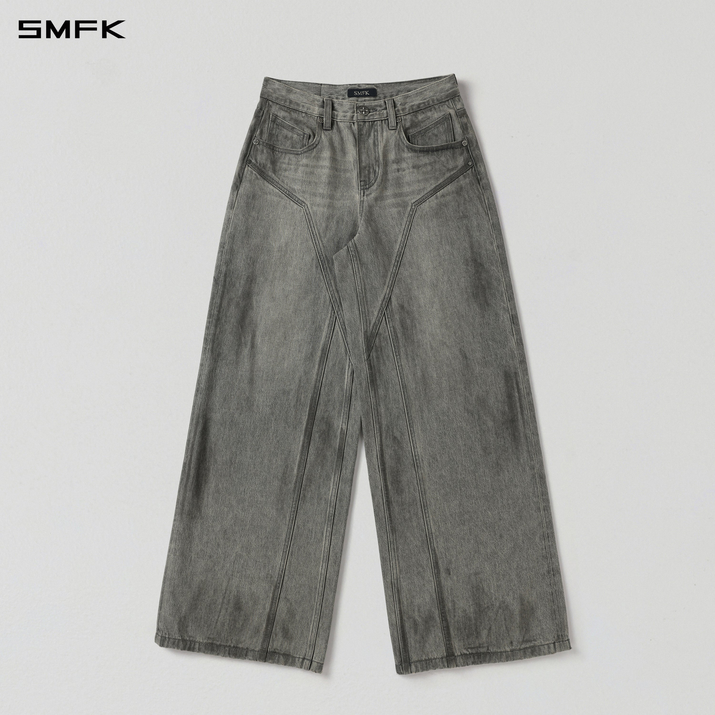 WILD MIRAGE TOWER DENIM PANTS/DENIM COTTON+SLOW WASH/W MIRAGE GREY