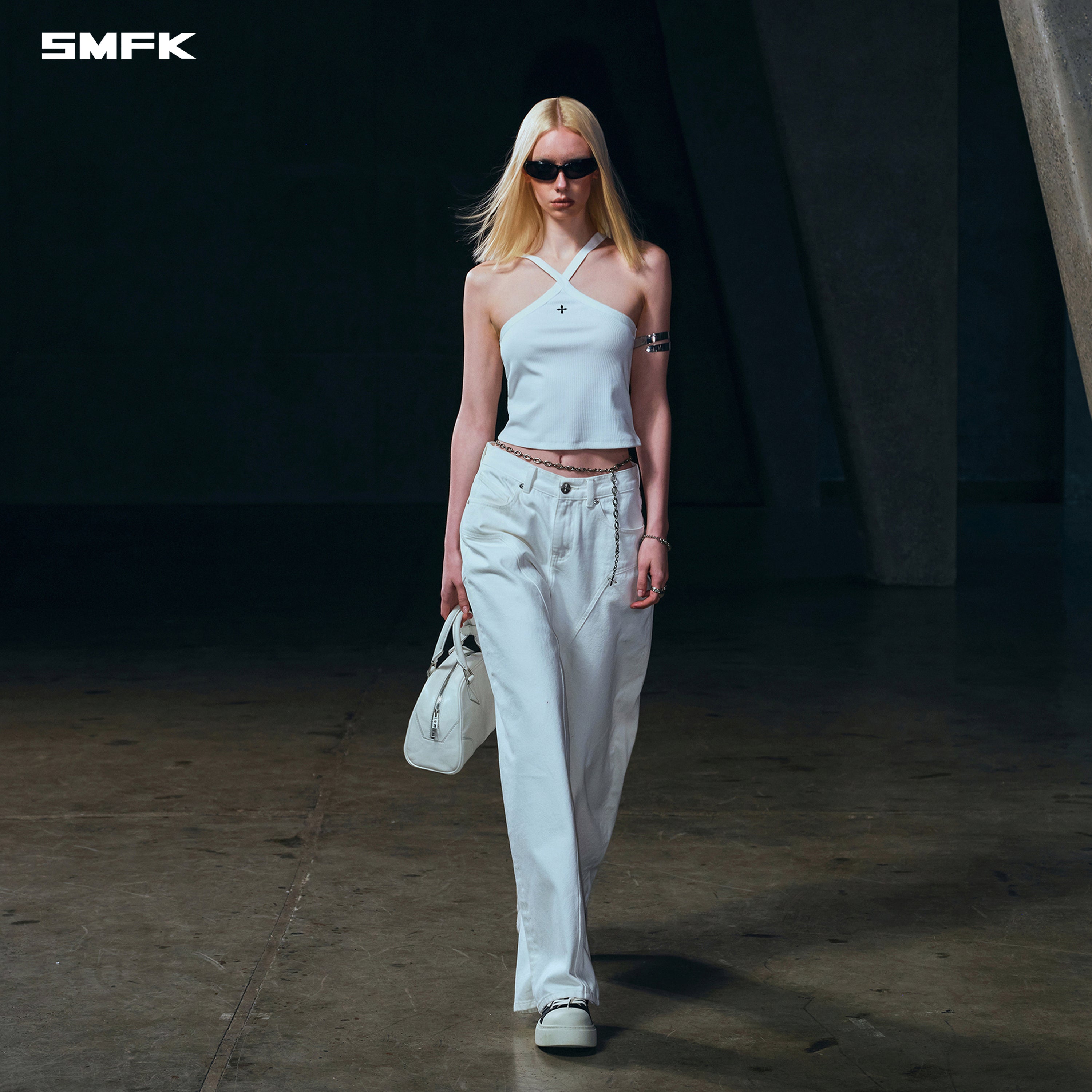 WILD MIRAGE TOWER DENIM PANTS/COTTON CLOUD WHITE
