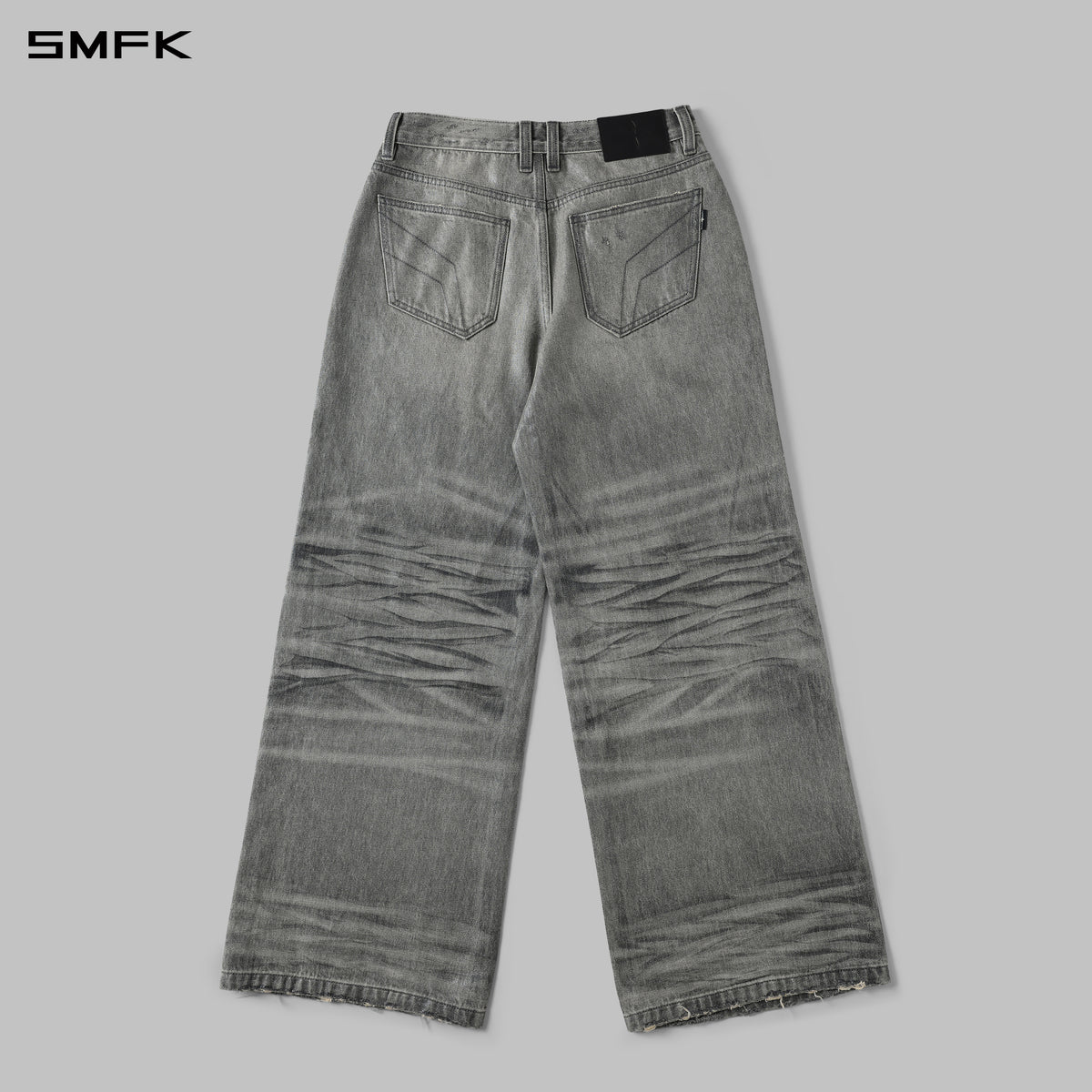 SIREN TOWER DENIM PANTS/DENIM COTTON+METALLIC COATING/W MIST GREY