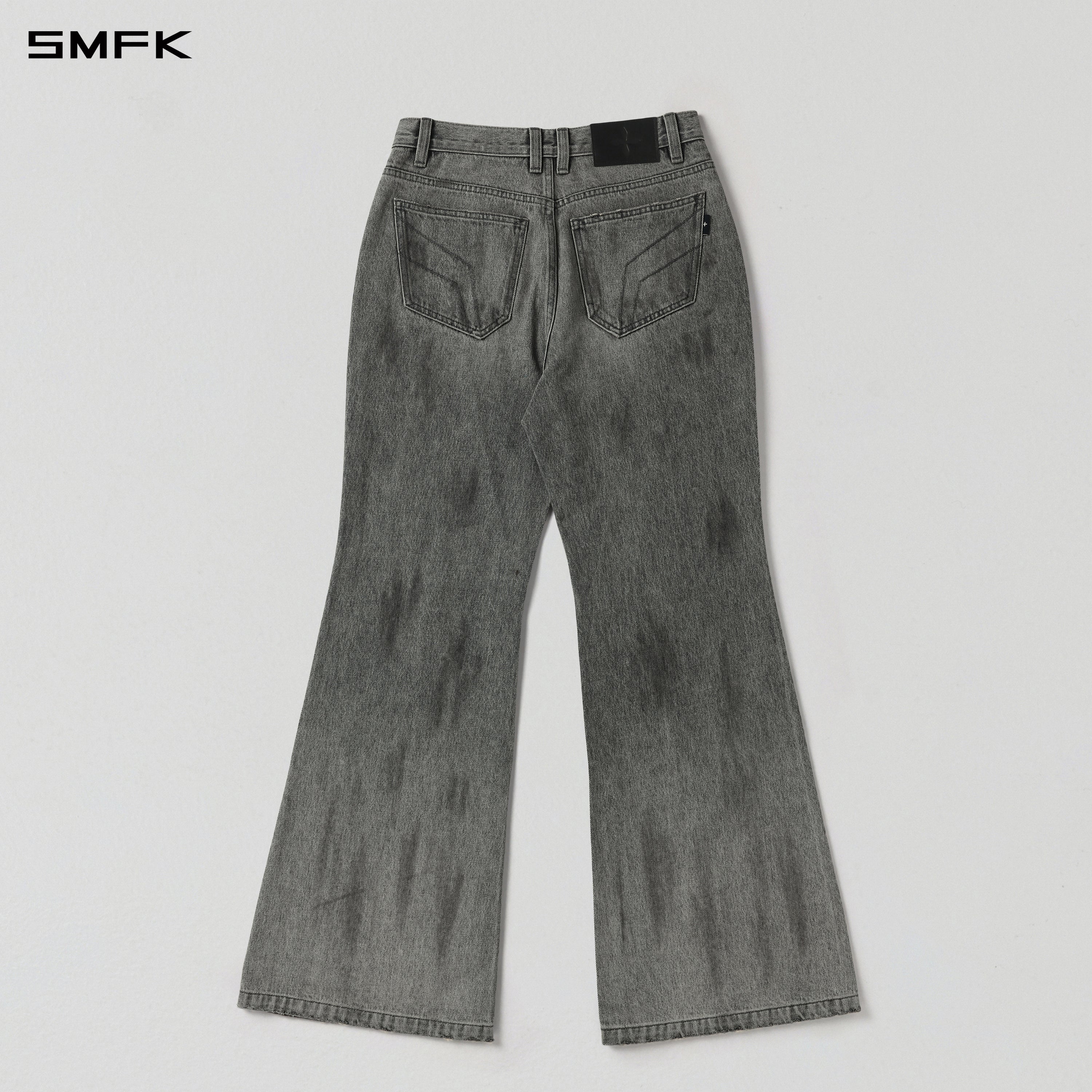 WILD HURRICANE HANDCRAFT DENIM PANTS/DENIM COTTON/W MIRAGE GREY