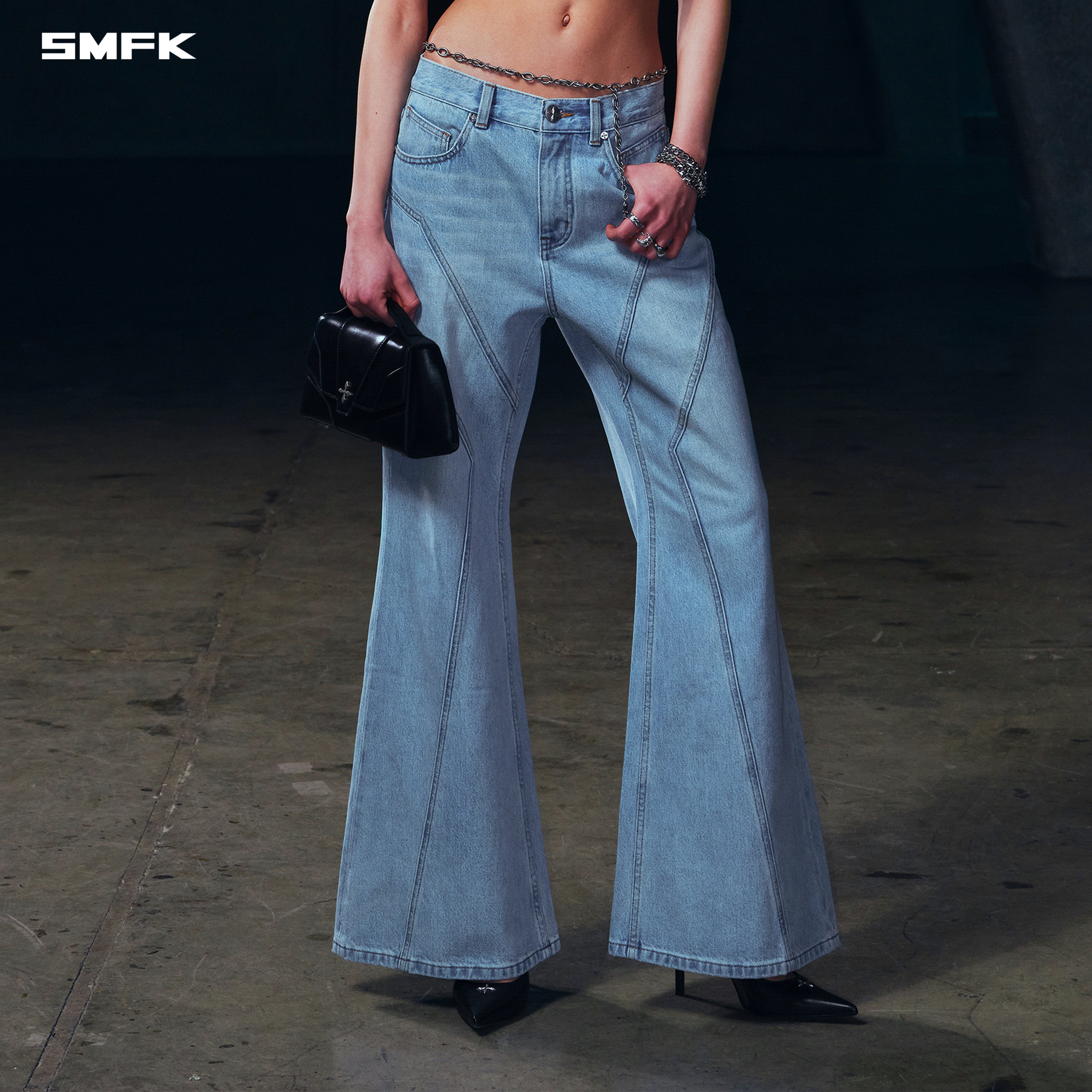WILD MIRAGE HURRICANE DENIM PANTS/COTTON WILD SKY BLUE