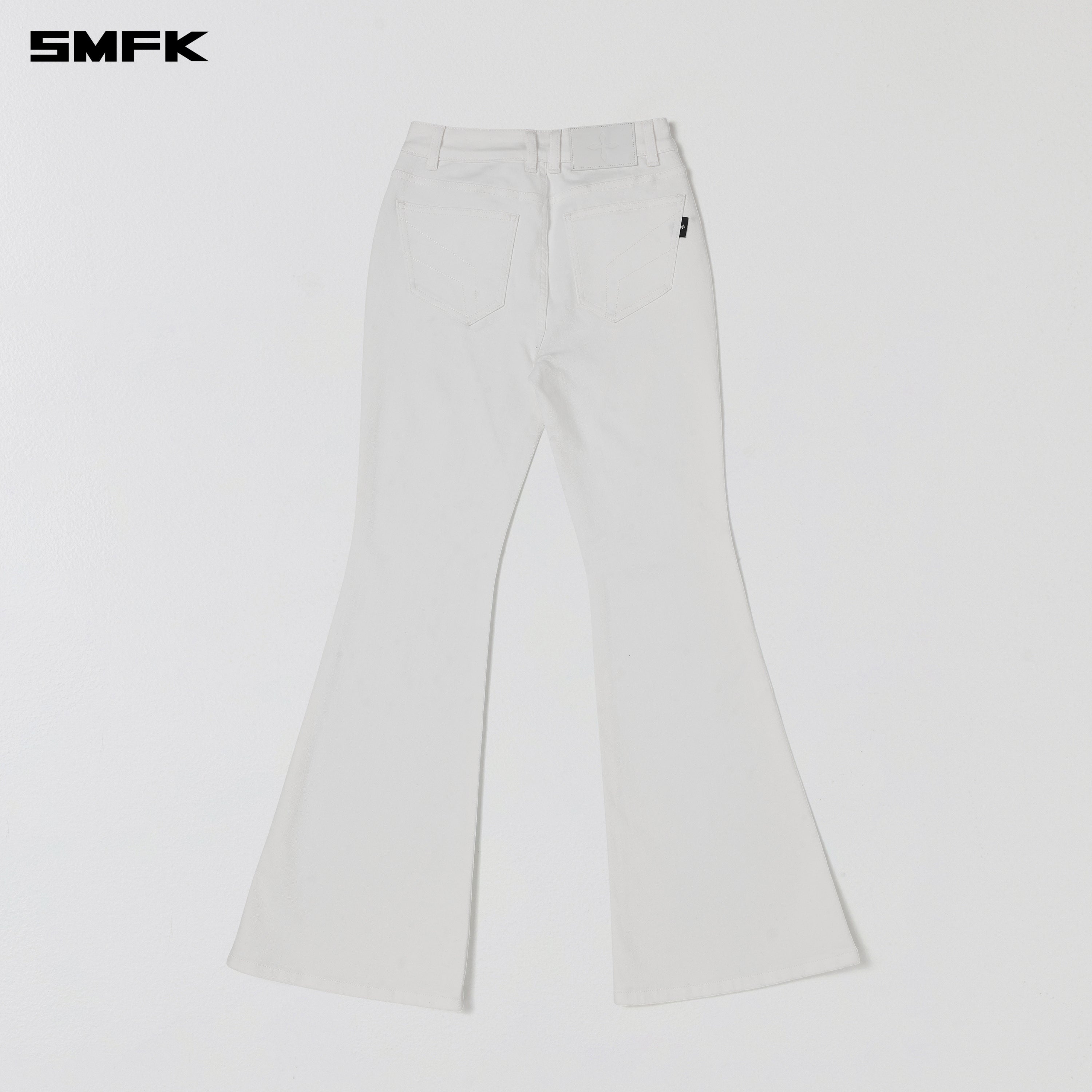 WILD HURRICANE FLARED DENIM PANTS/E-COTTON CLOUD WHITE