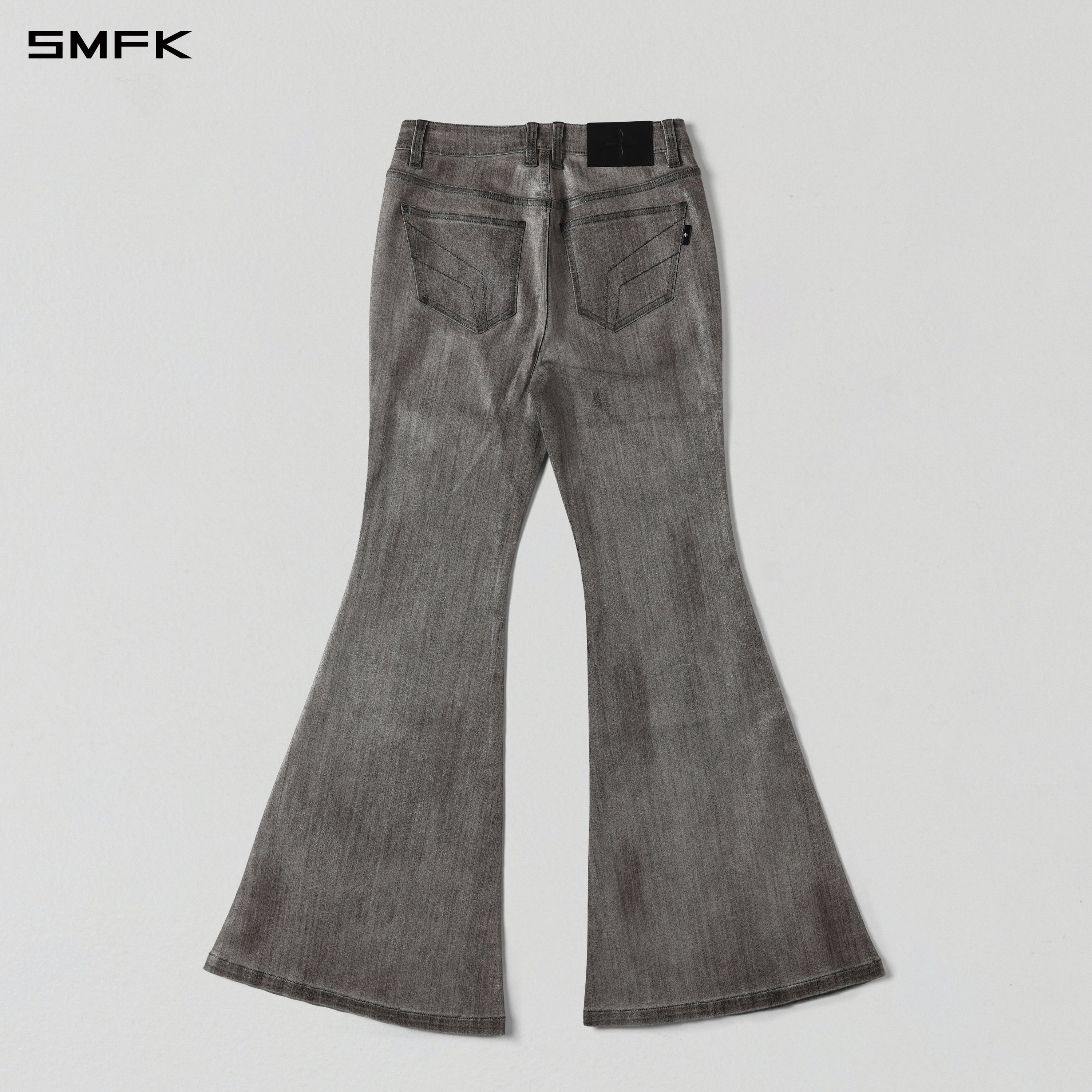 WILD MIRAGE FISHTAIL DENIM PANTS /COTTON TWILIGHT GREY