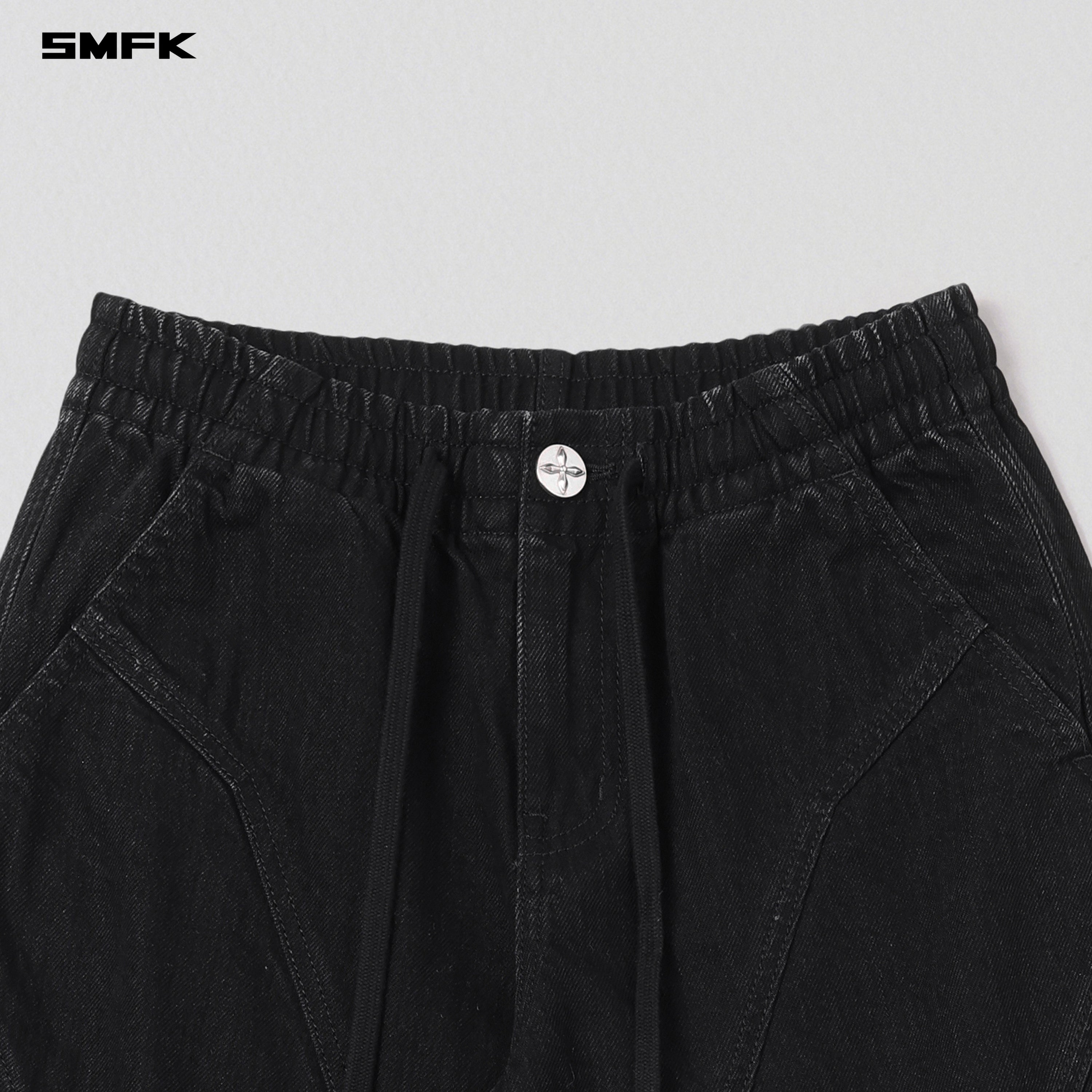 WILD DIAMOND DENIM SPORTS PANTS/COTTON WILD BLACK